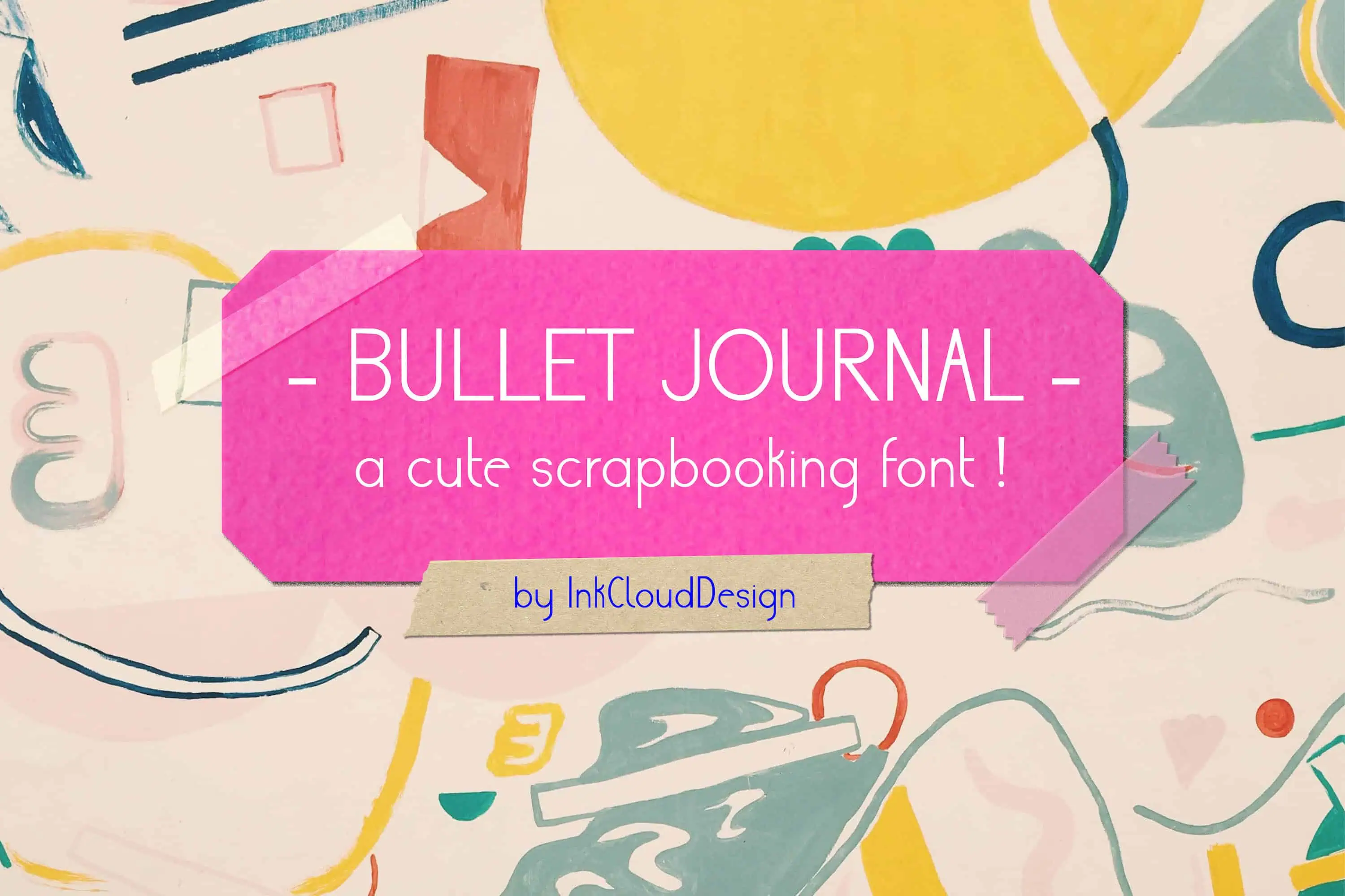 Bullet Journal font preview from Creative Fabrica