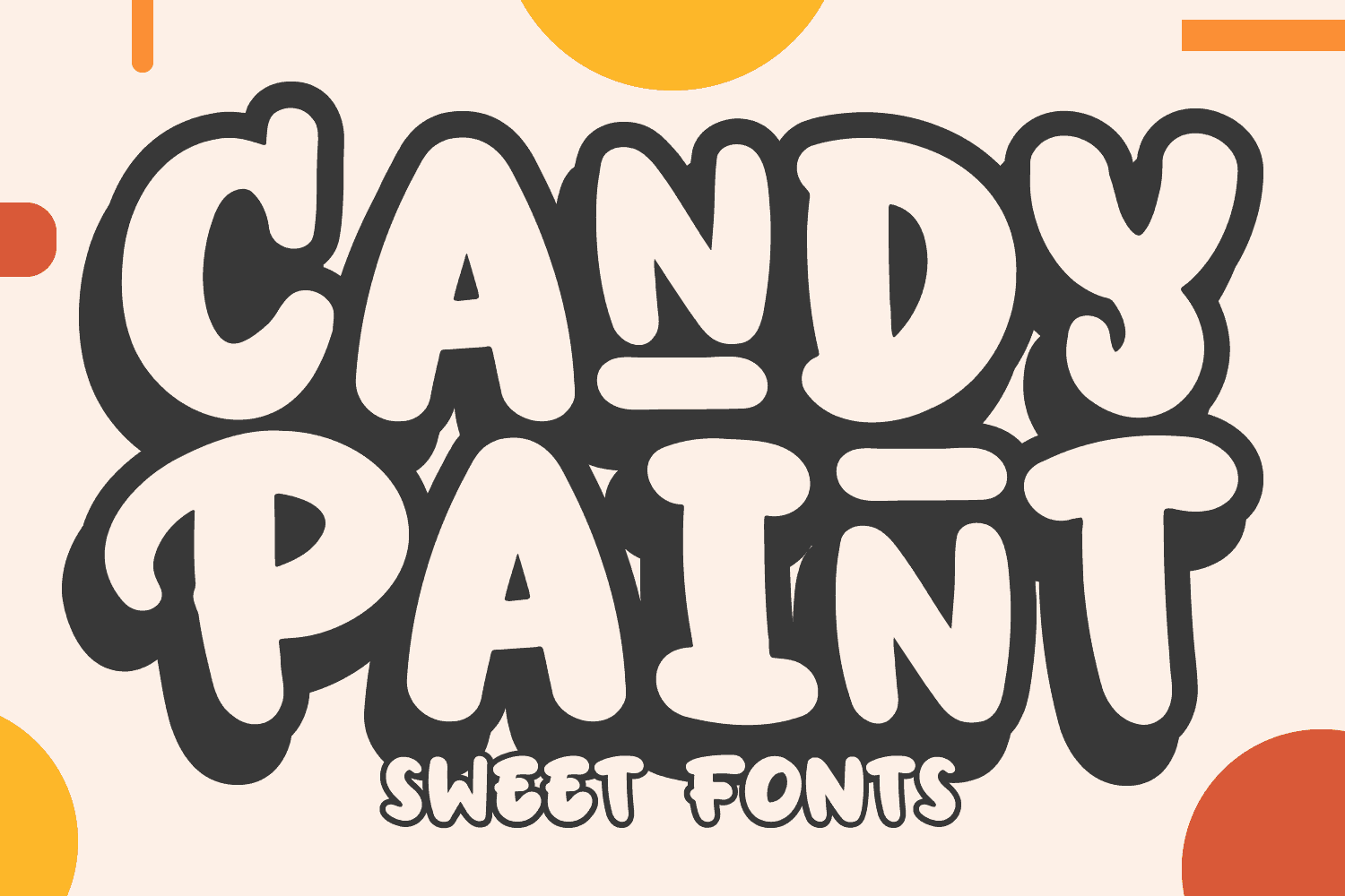 Candy Paint font preview from Creative Fabrica