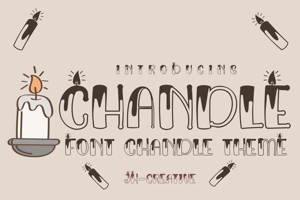 Chandle font preview from Creative Fabrica