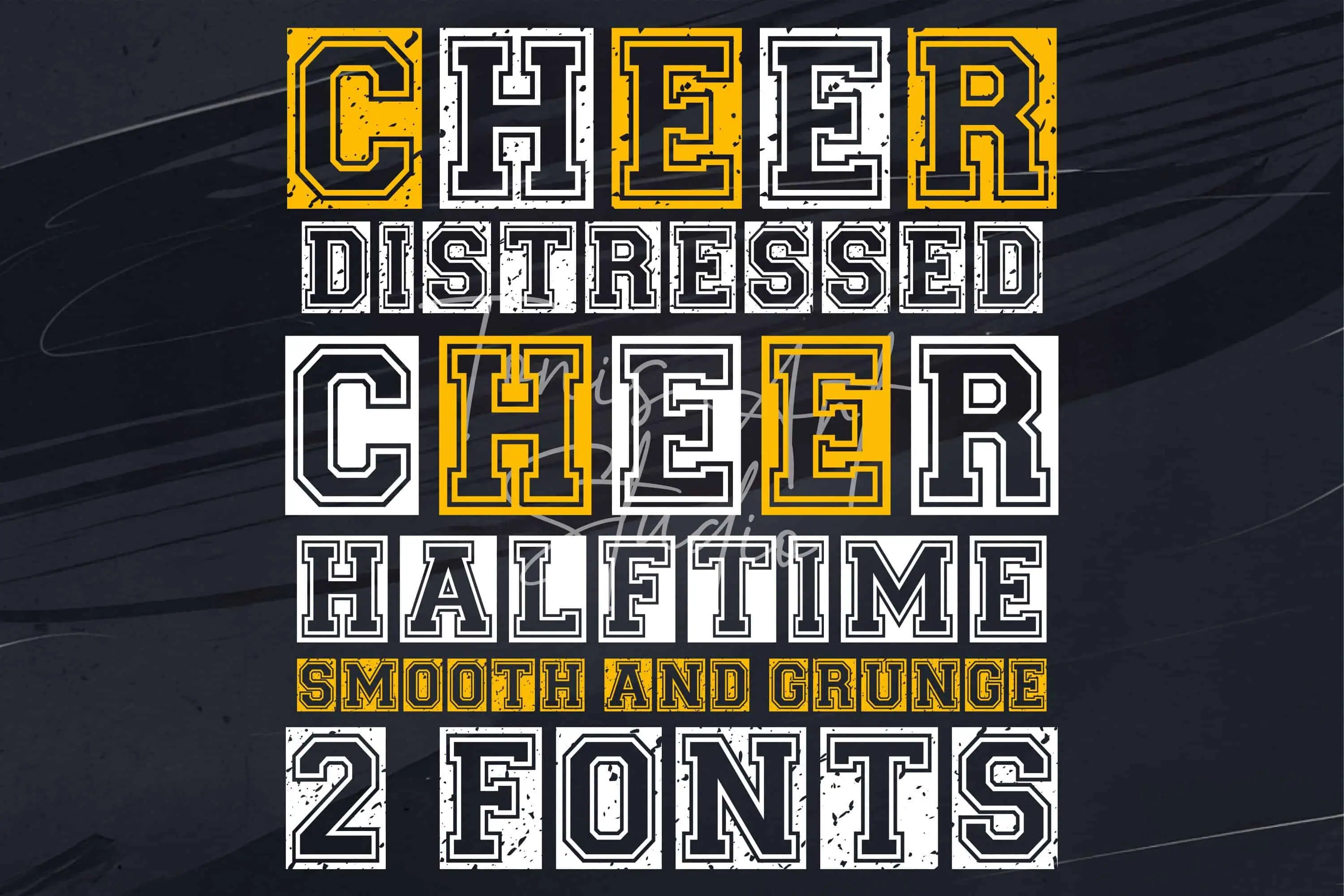 Cheer font preview from Creative Fabrica