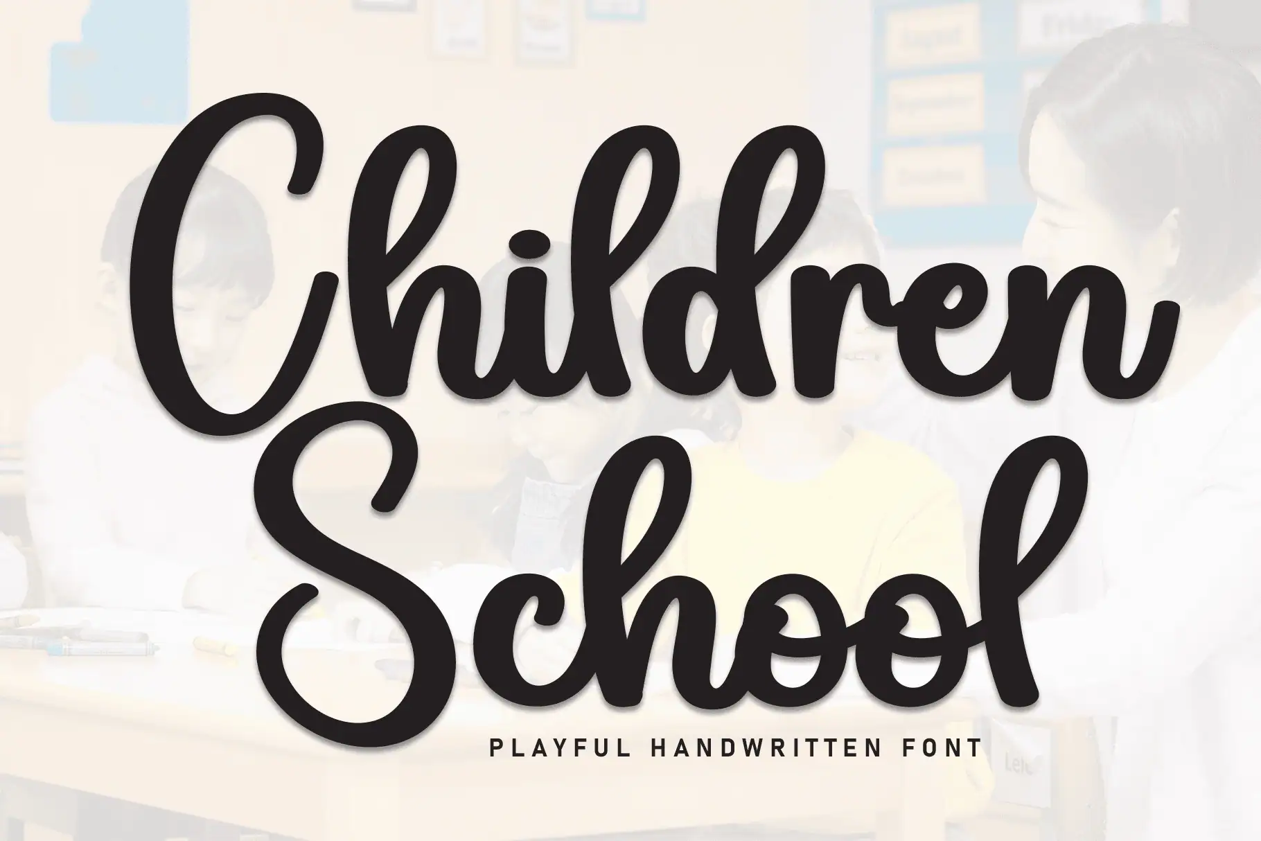 Children School font preview from Creative Fabrica