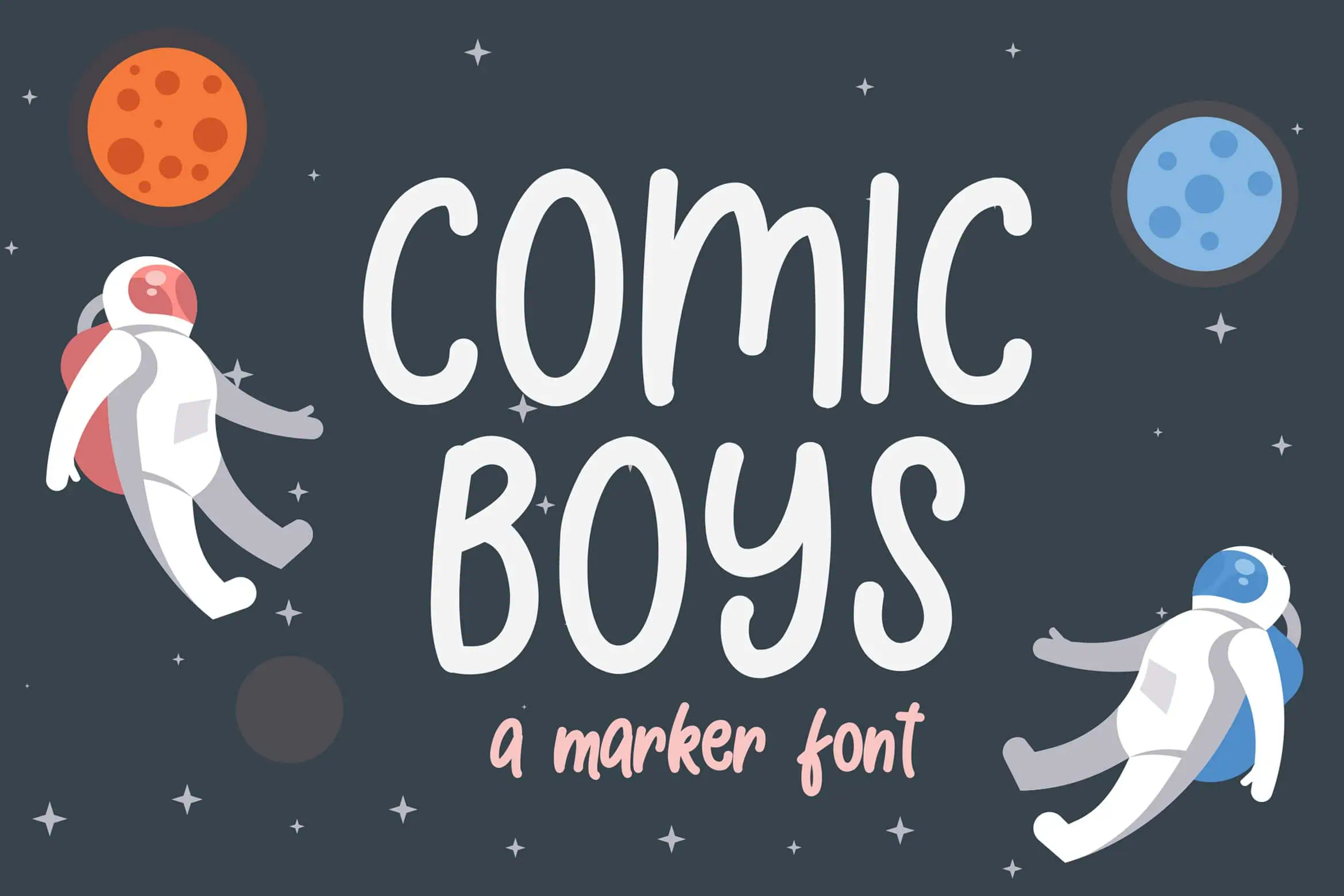 Comic Boys font preview from Creative Fabrica