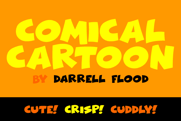 Comical Cartoon font preview from Creative Fabrica