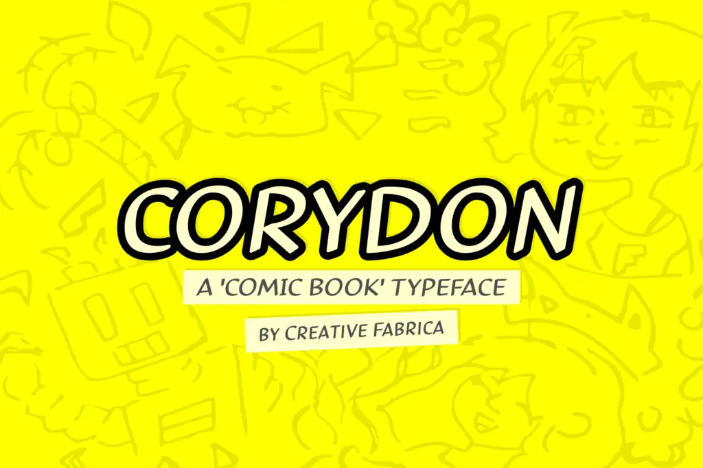 Corydon font preview from Creative Fabrica