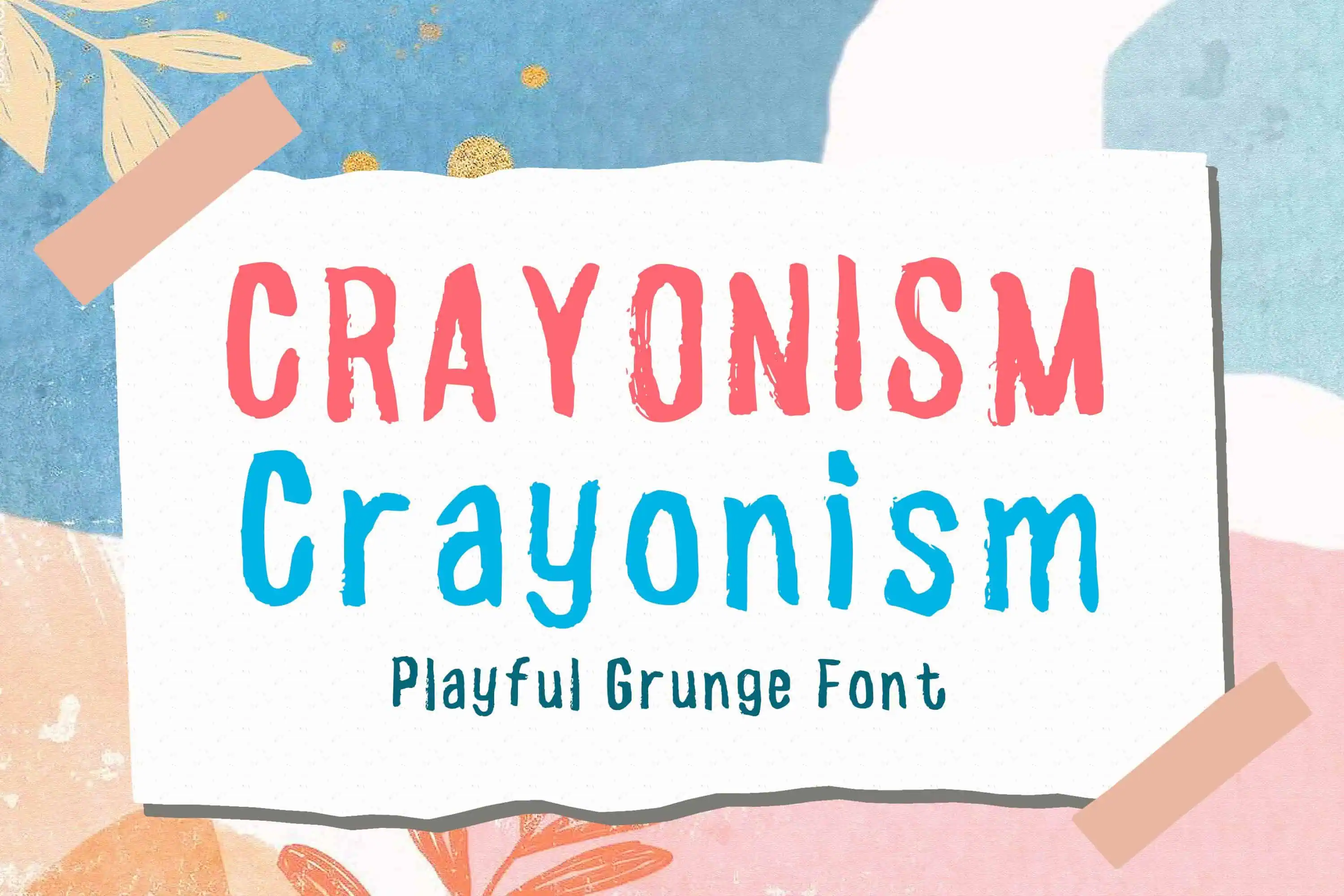 Crayonism font preview from Creative Fabrica