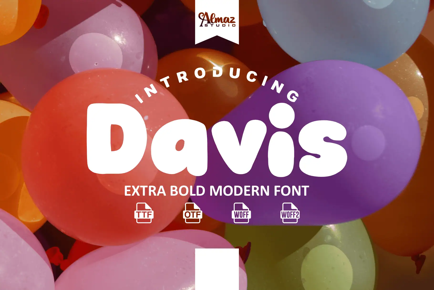 Davis font preview from Creative Fabrica