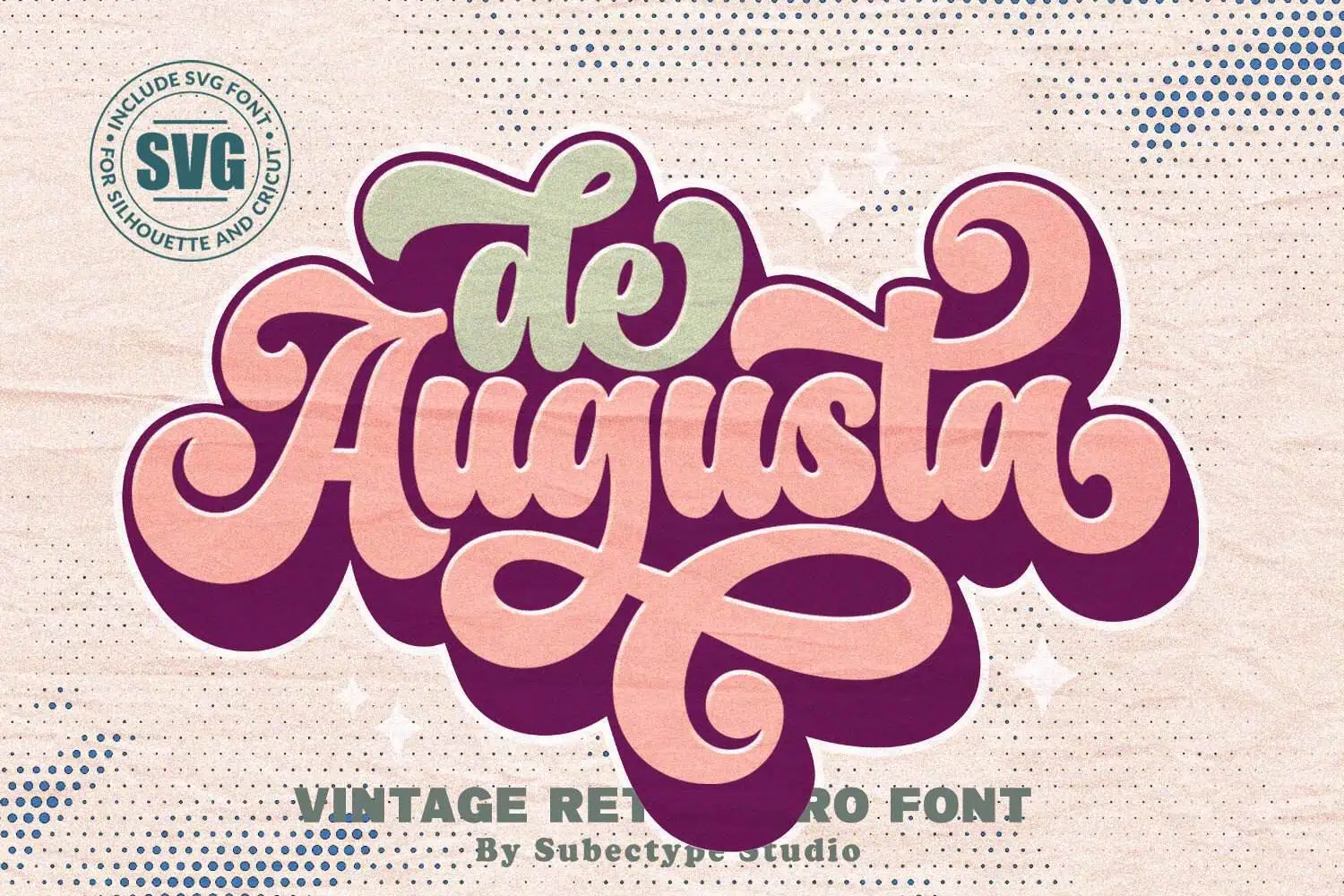 De Augusta font preview from Creative Fabrica
