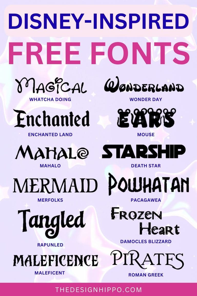 best free Disney inspired fonts