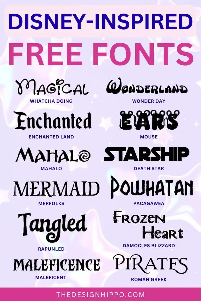 best free Disney inspired fonts