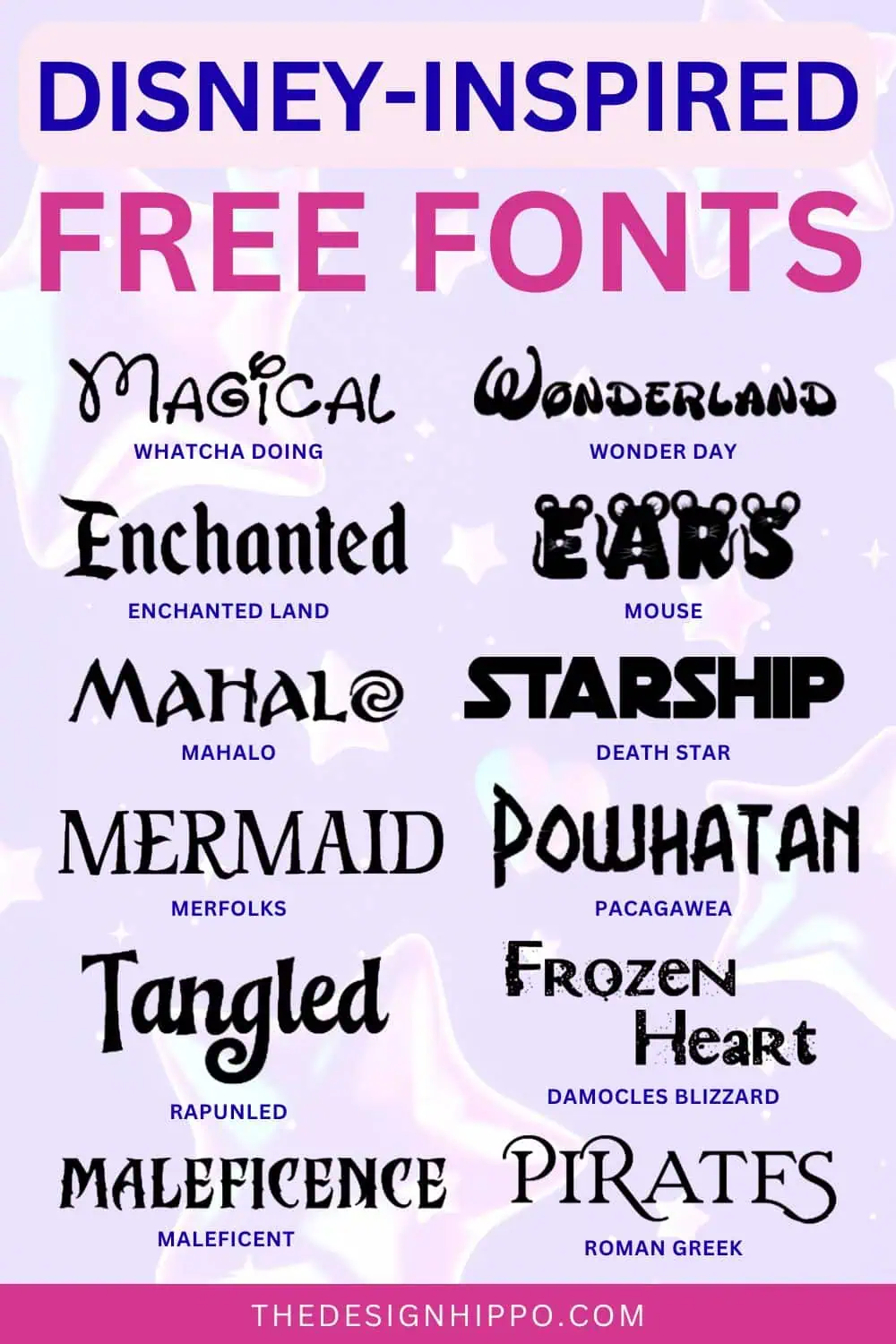 best free Disney inspired fonts