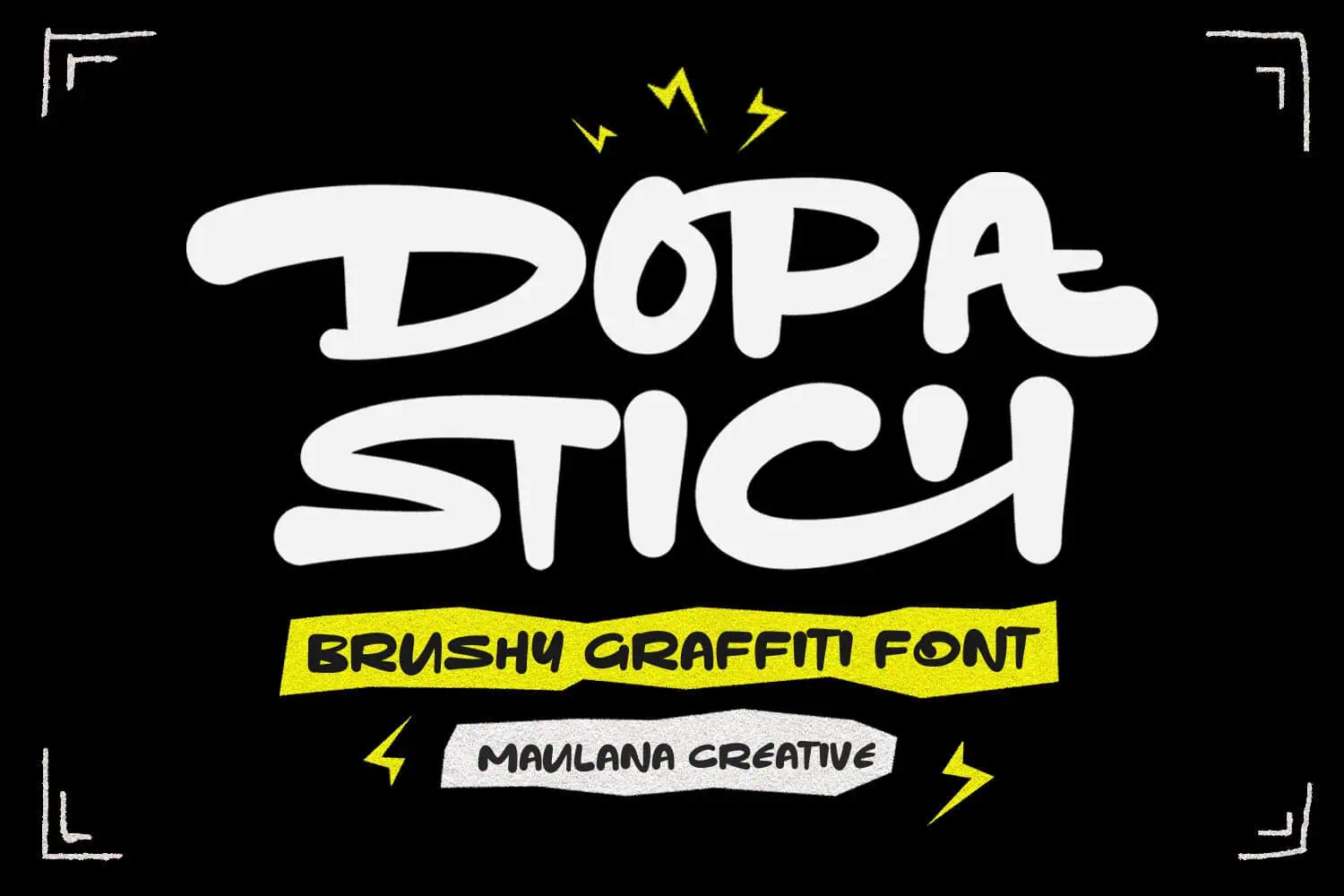 Dopa Stich font preview from Creative Fabrica