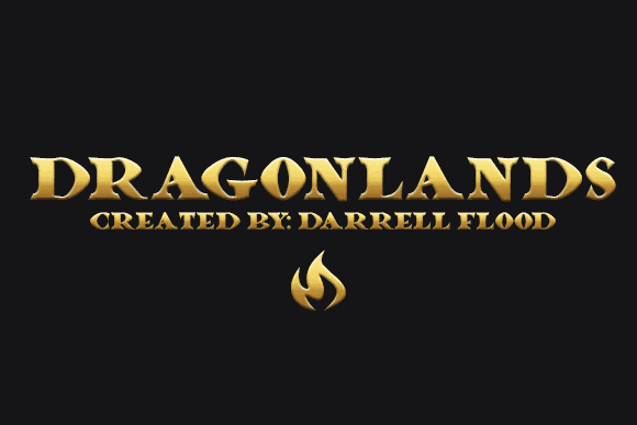 Dragonlands font preview from Creative Fabrica