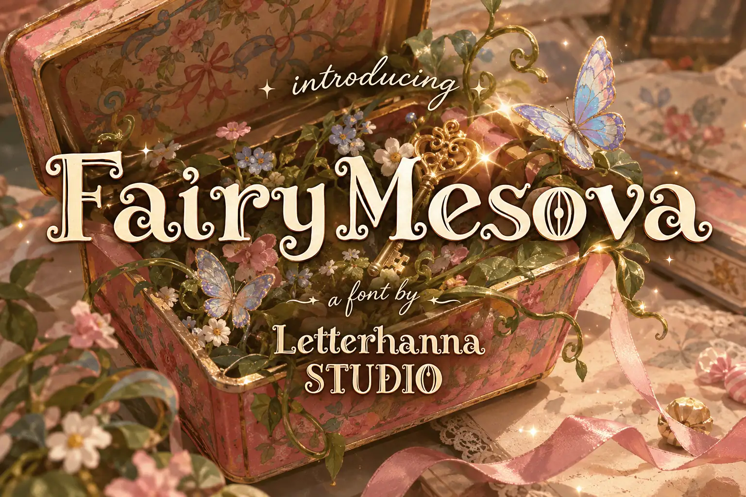 Fairy Mesova font preview from Creative Fabrica