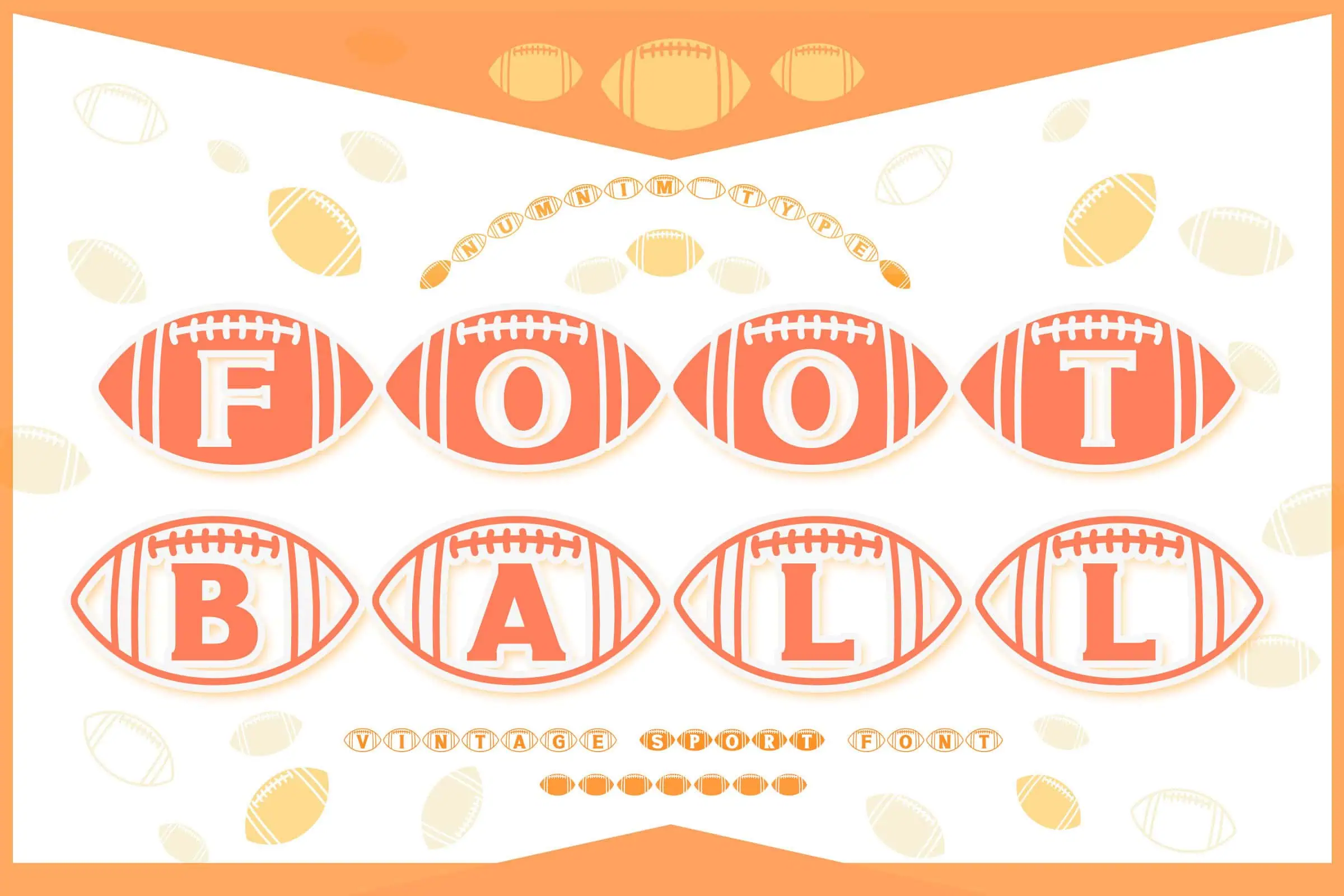 Football by Numnim font preview from Creative Fabrica