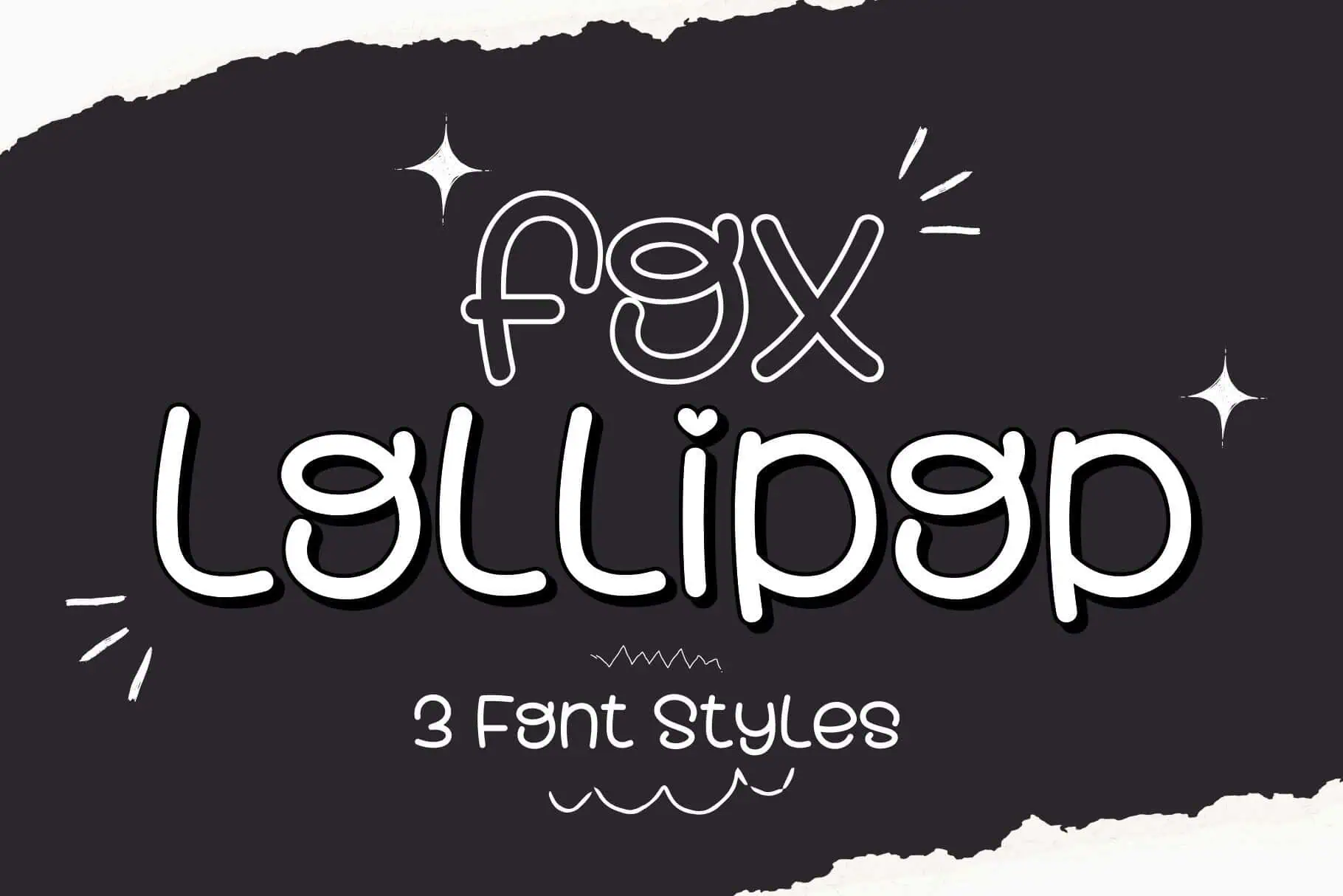Fox Lollipop font preview from Creative Fabrica