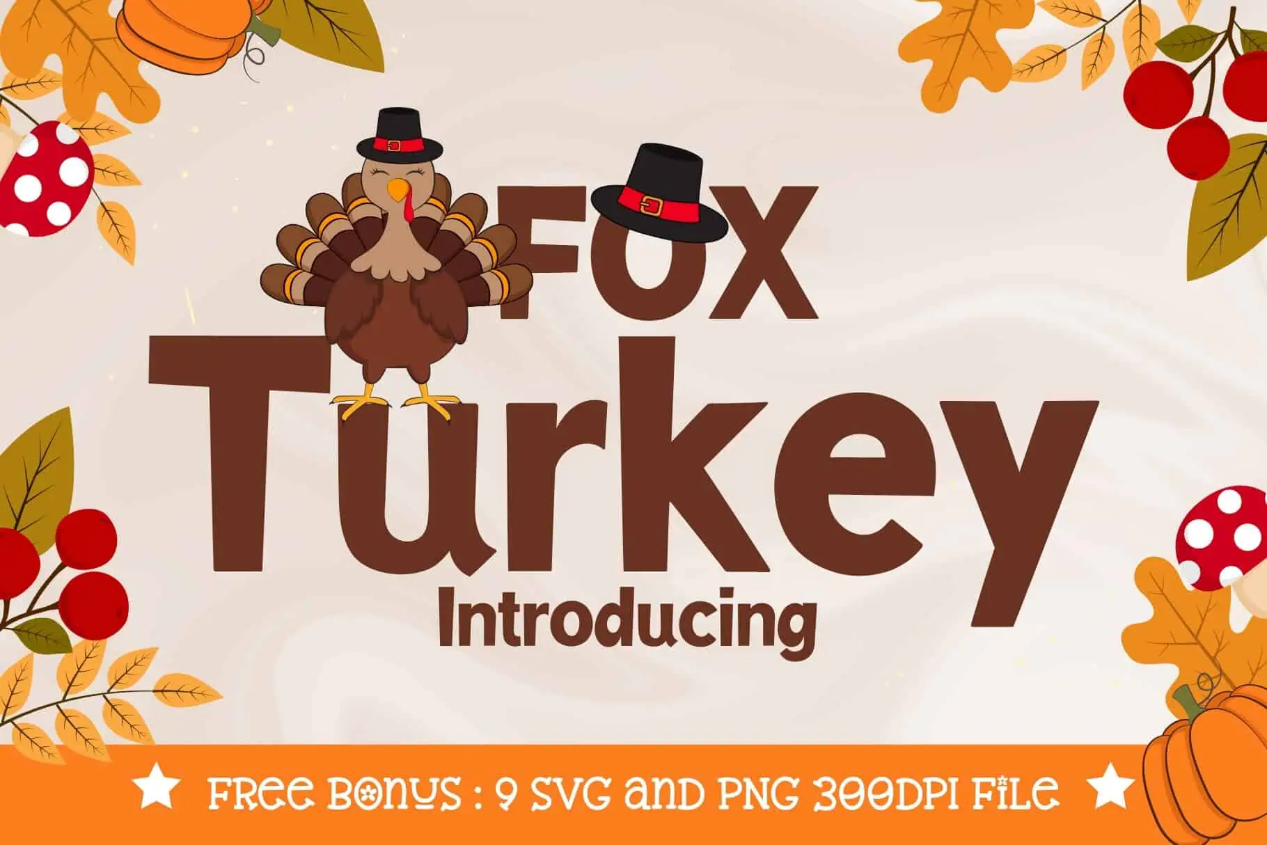 Fox Turkey font preview from Creative Fabrica