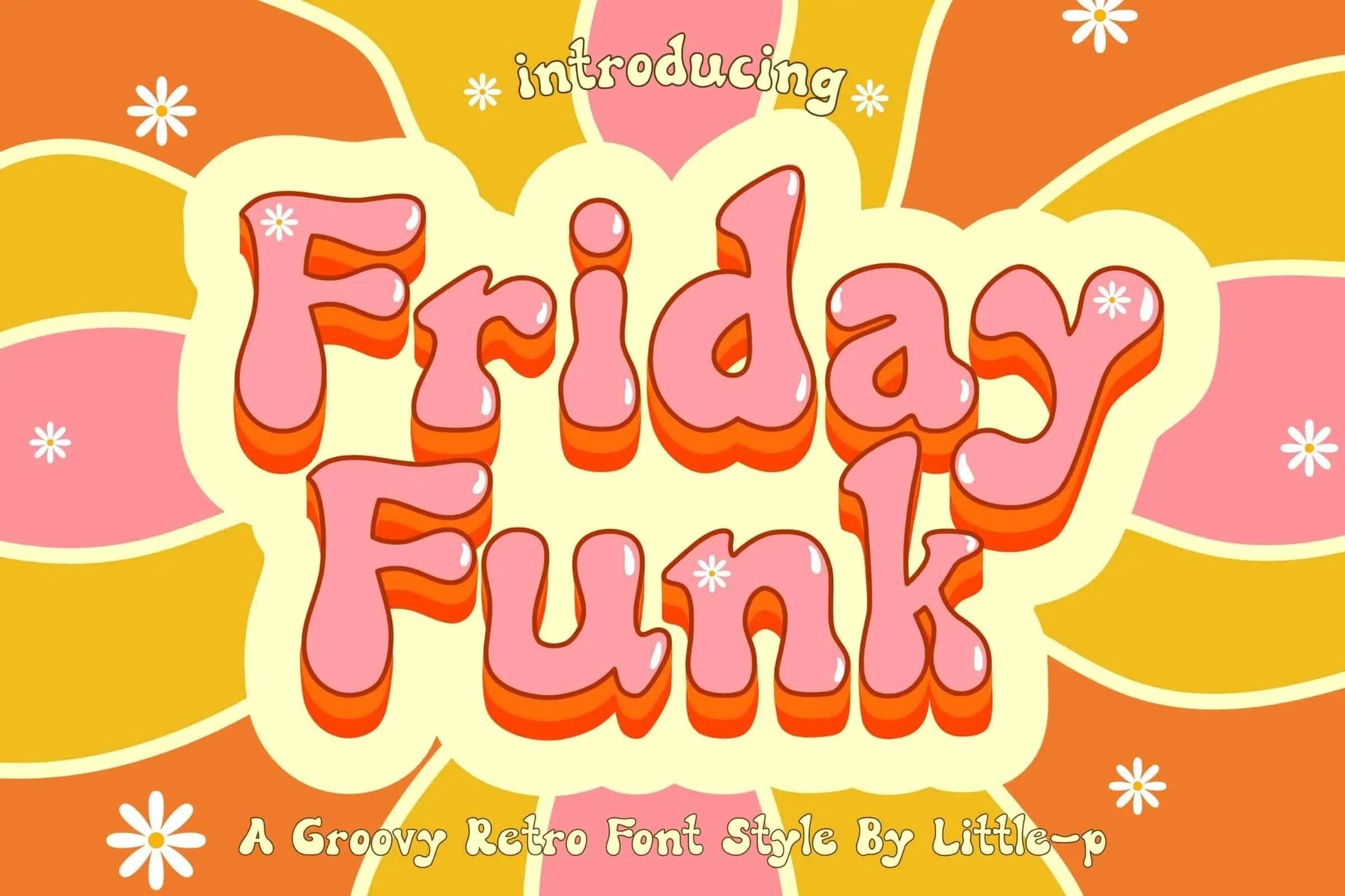 Friday Funk font preview from Creative Fabrica