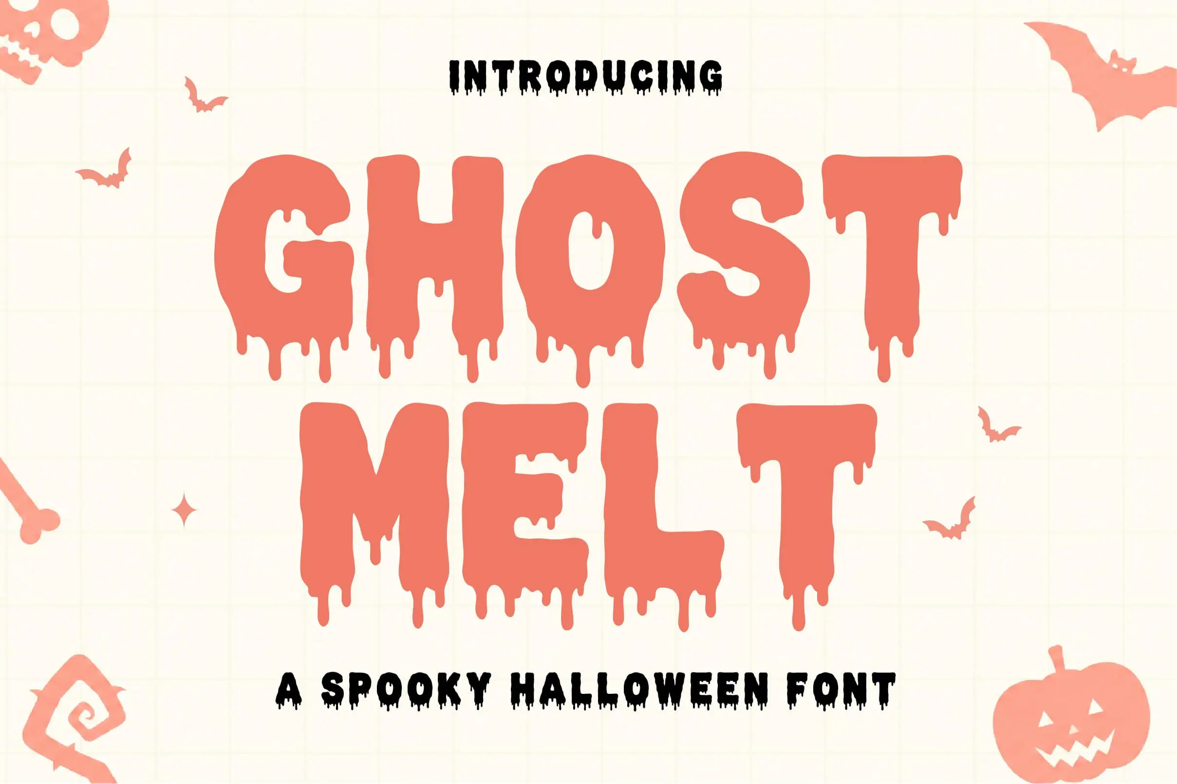 Ghost Melt font preview from Creative Fabrica