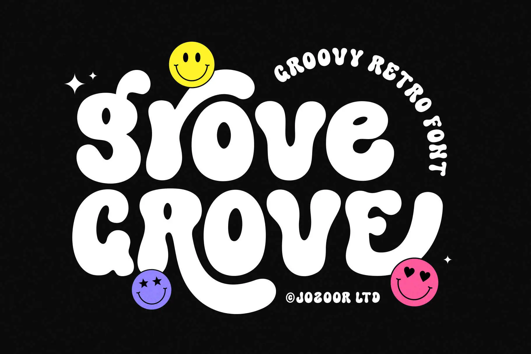 Grove font preview from Creative Fabrica