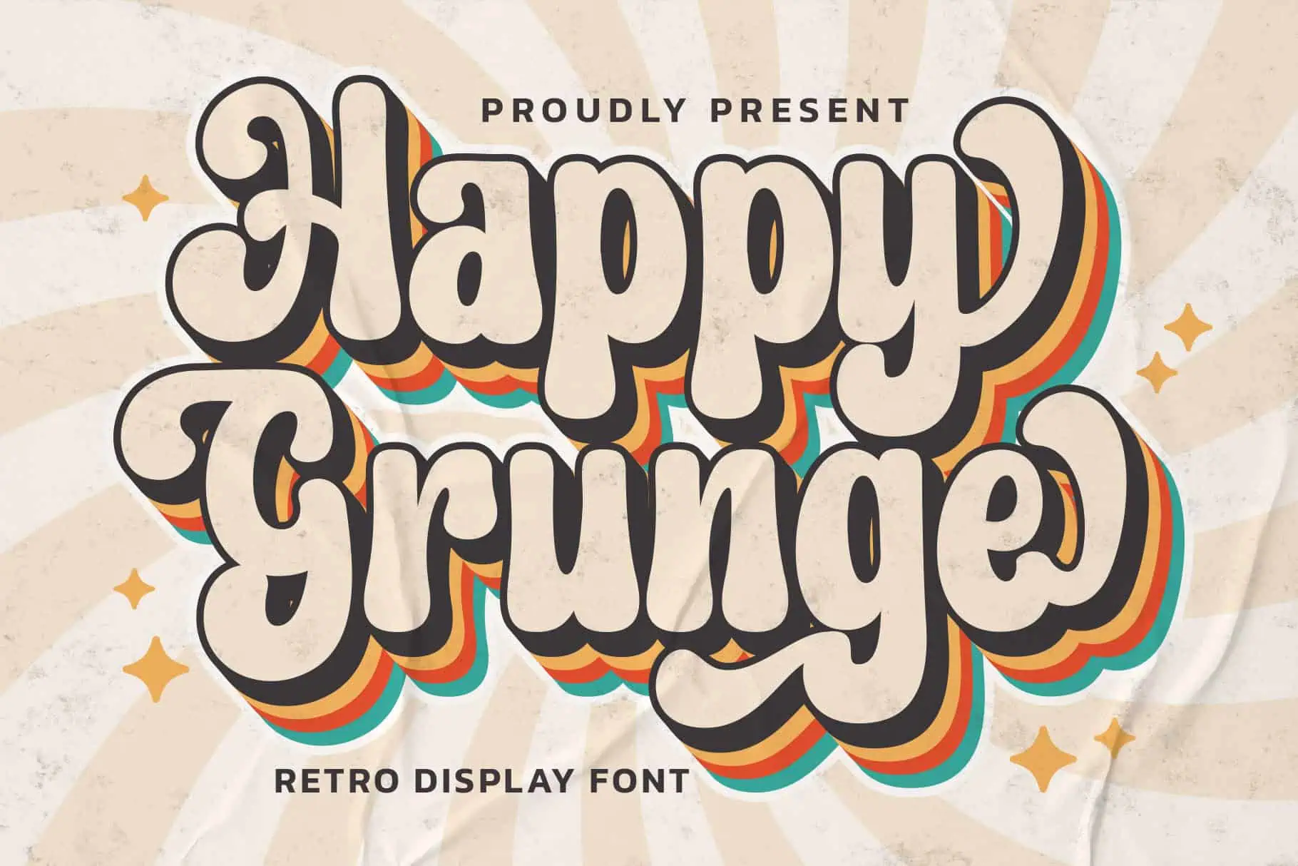 Happy Grunge font preview from Creative Fabrica