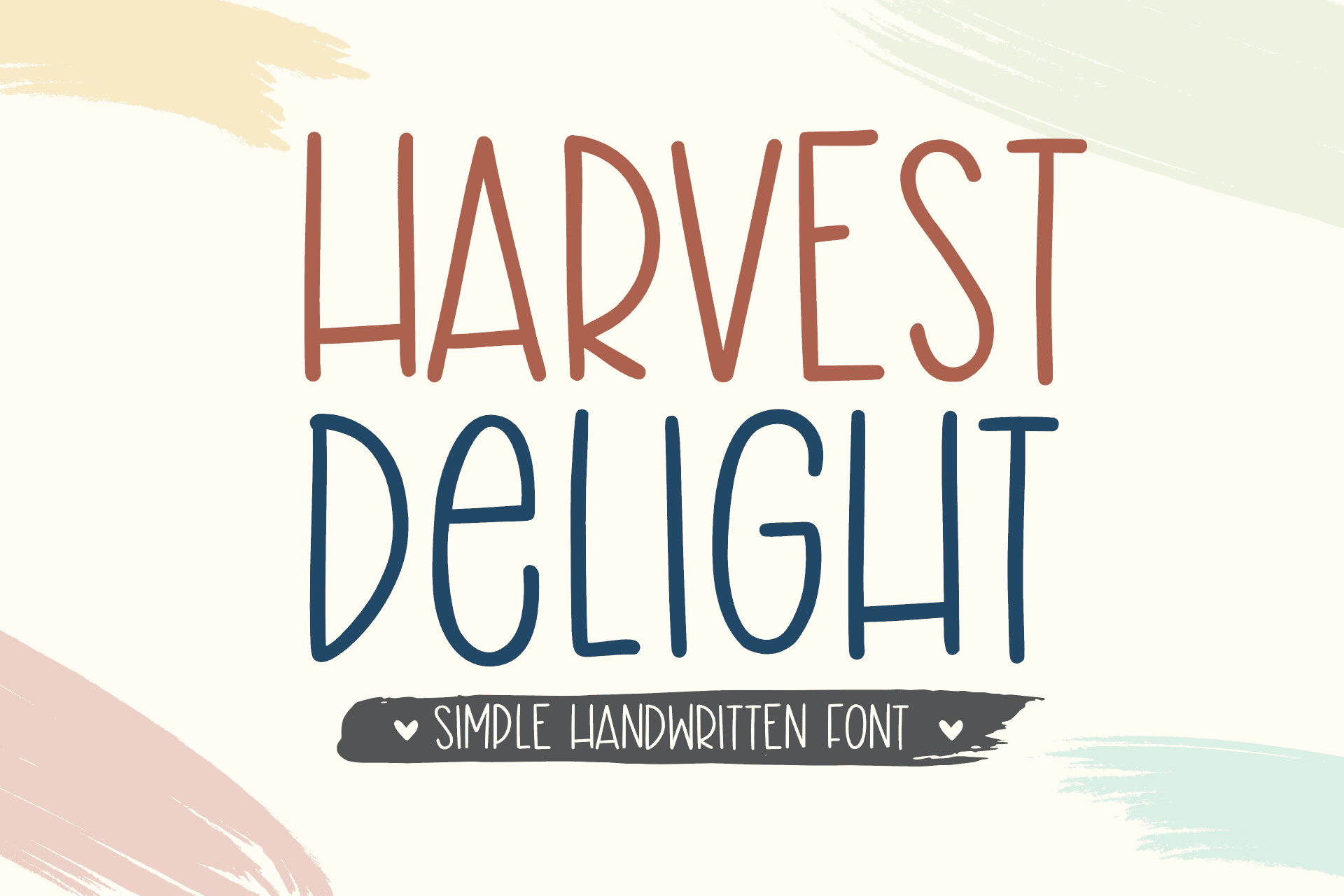 Harvest Delight font preview from Creative Fabrica