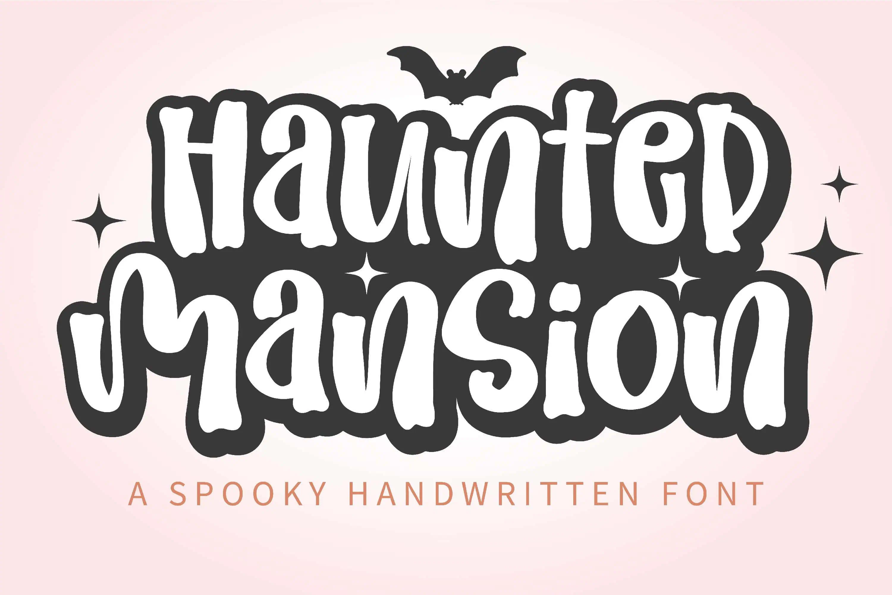 Haunted Mansion font preview from Creative Fabrica