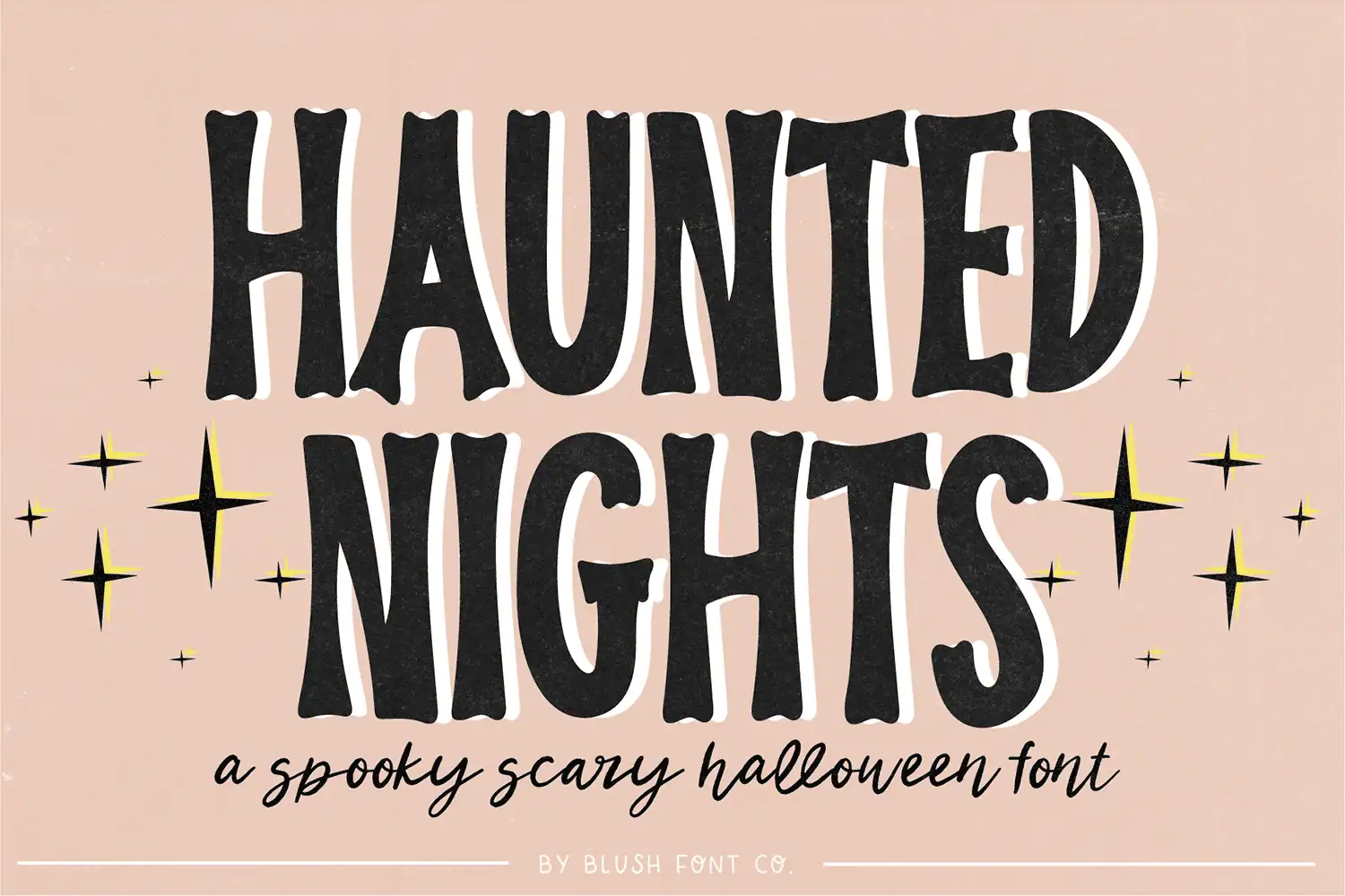 Haunted Nights font preview from Creative Fabrica