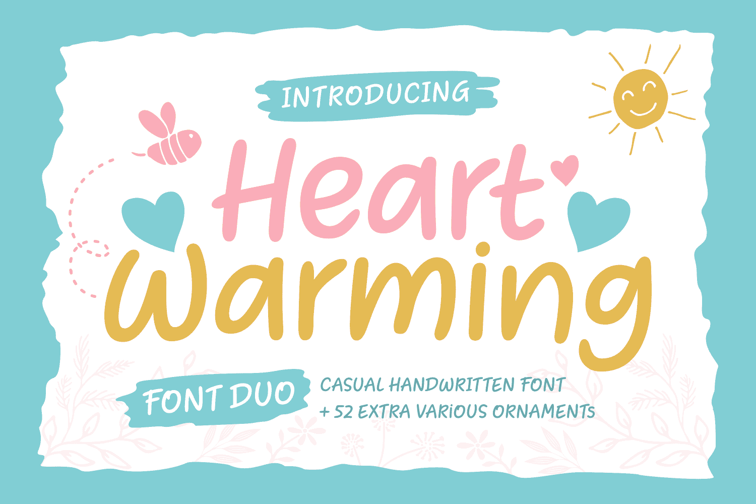 Heart Warming font preview from Creative Fabrica