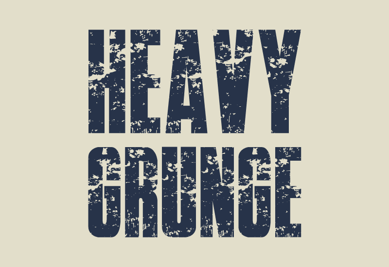 Heavy Grunge font preview from Creative Fabrica
