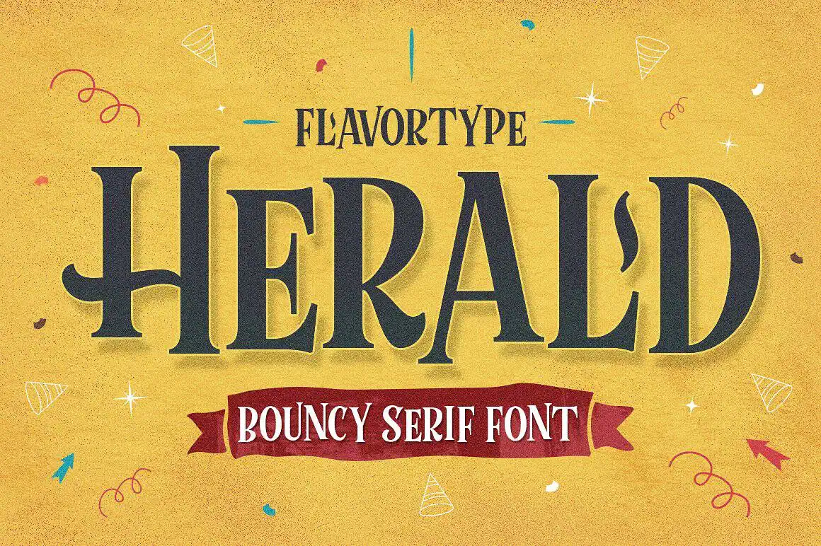 Herald font preview from Creative Fabrica
