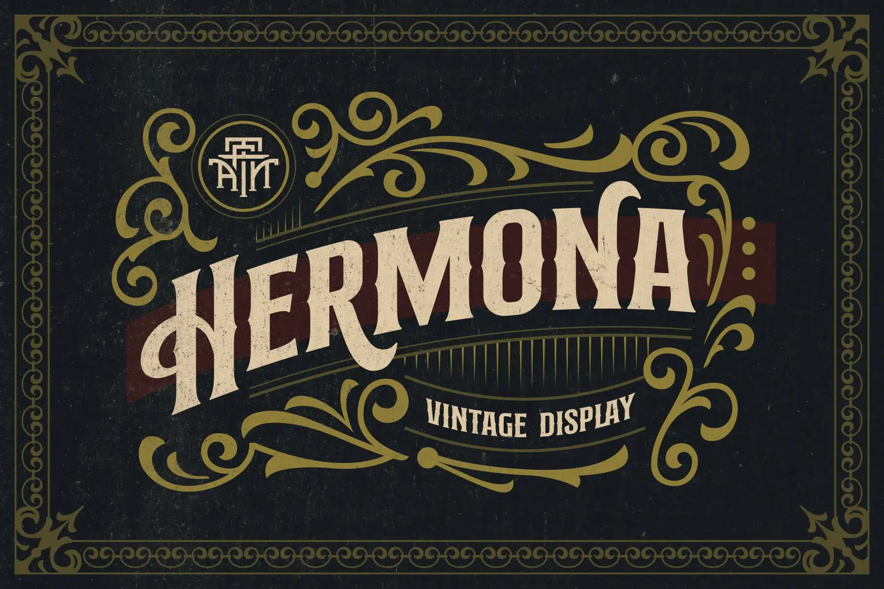 Hermona font preview from Creative Fabrica