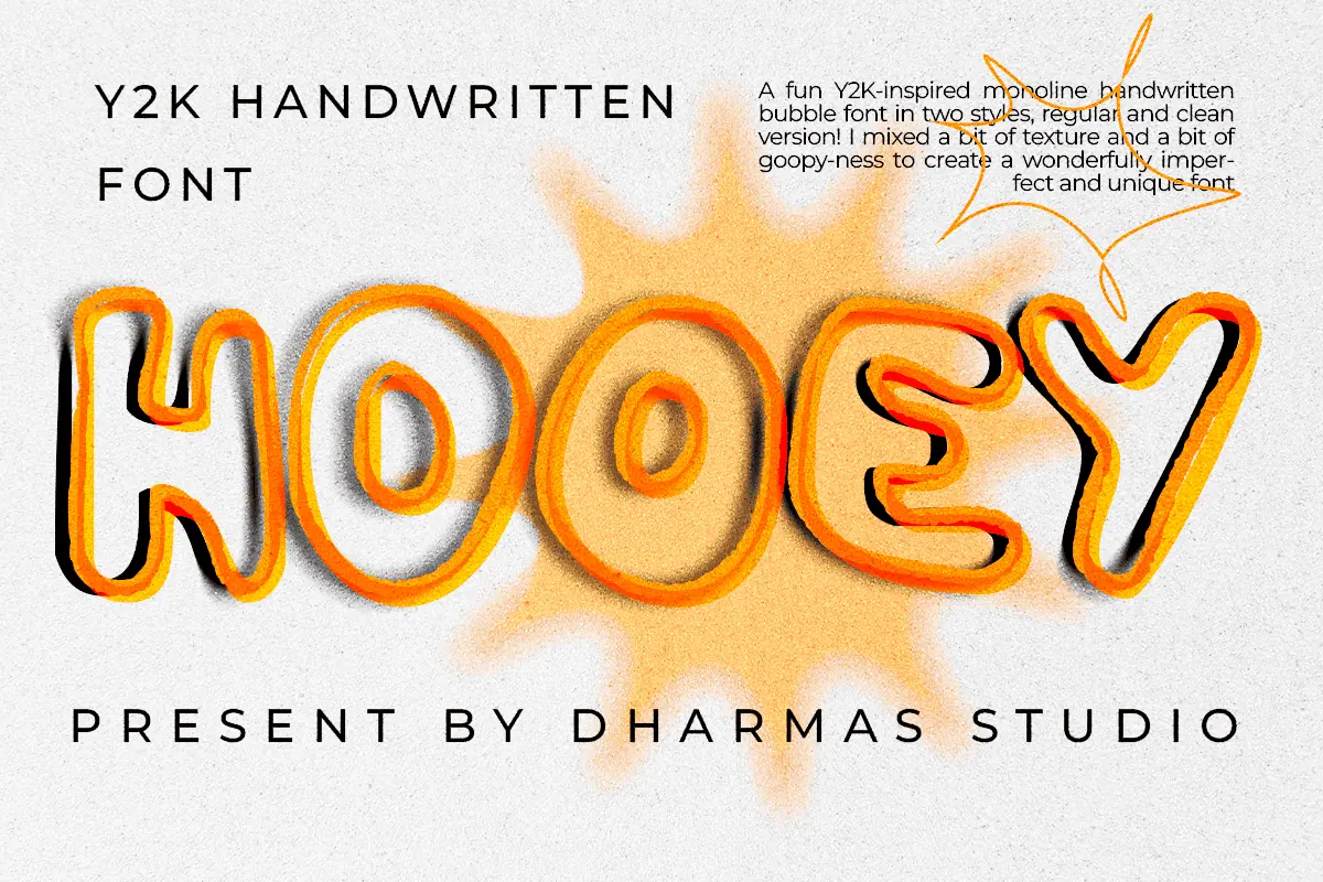 Hooey font preview from Creative Fabrica
