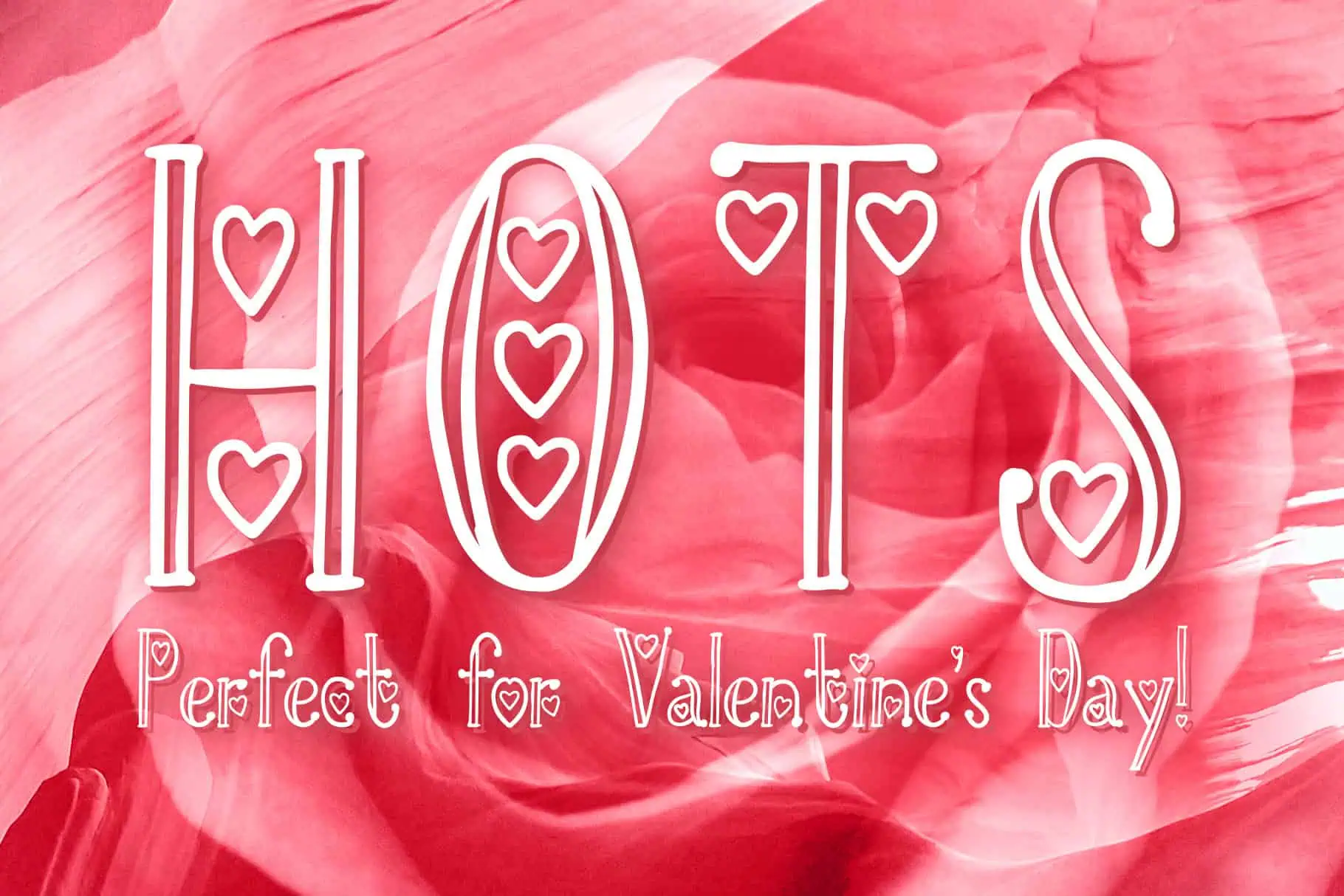 Hots font preview from Creative Fabrica