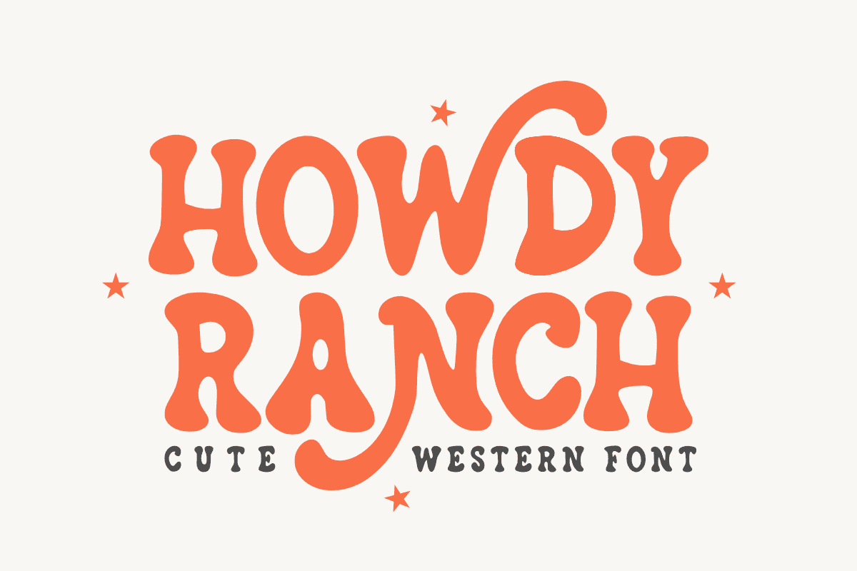 Howdy Ranch font preview from Creative Fabrica