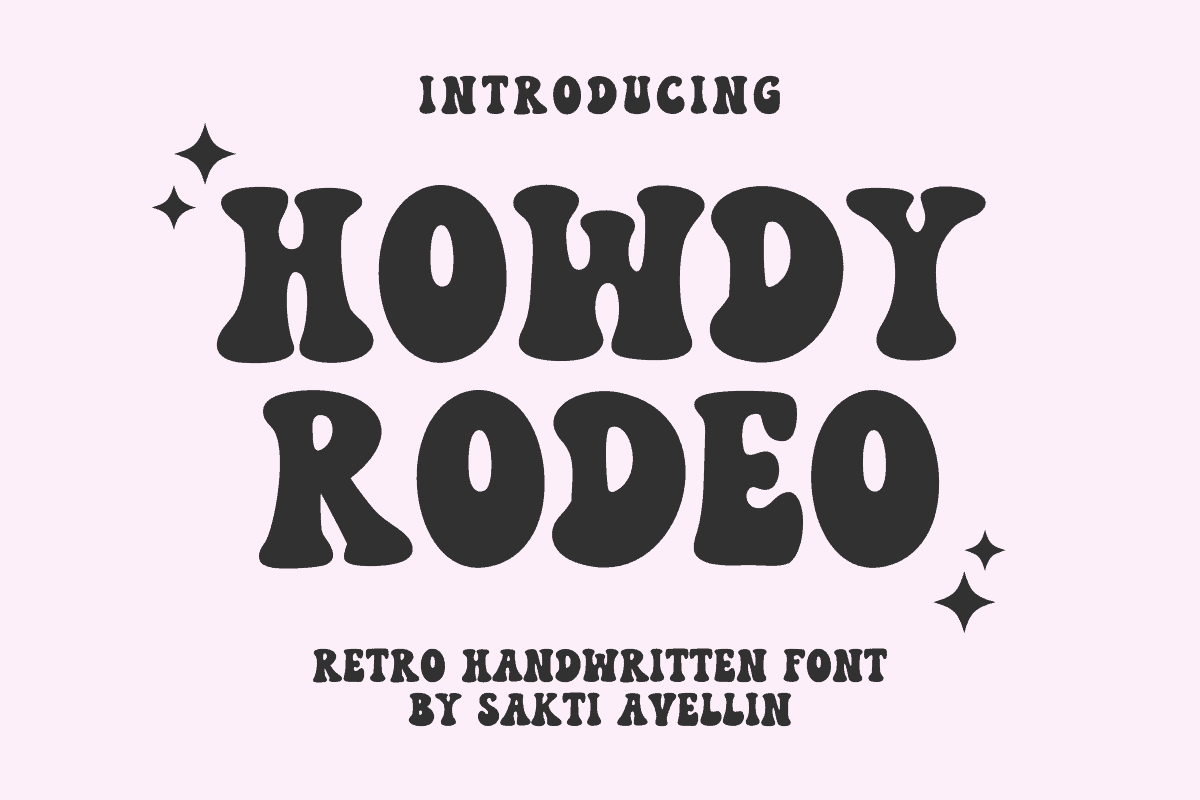 Howdy Rodeo font preview from Creative Fabrica