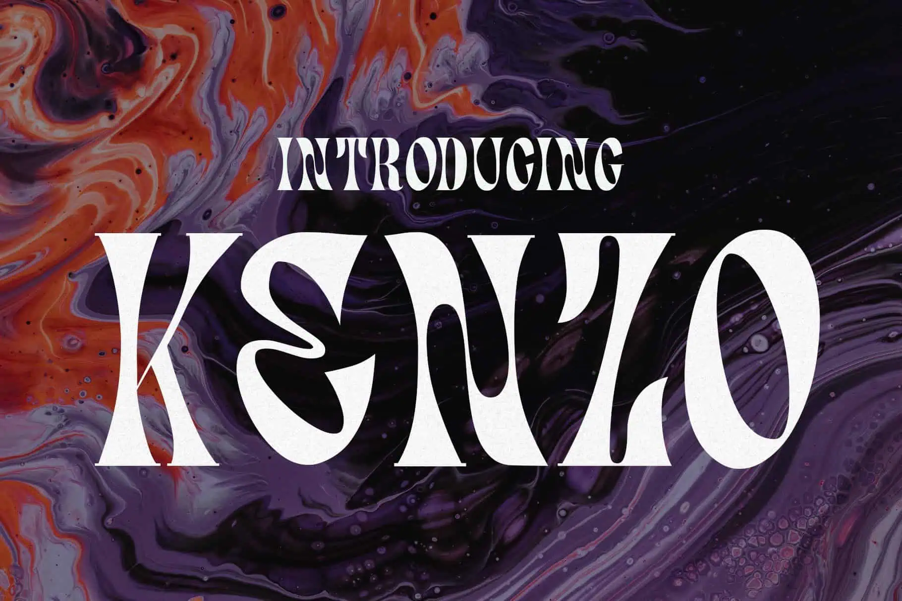 Kenzo font preview from Creative Fabrica