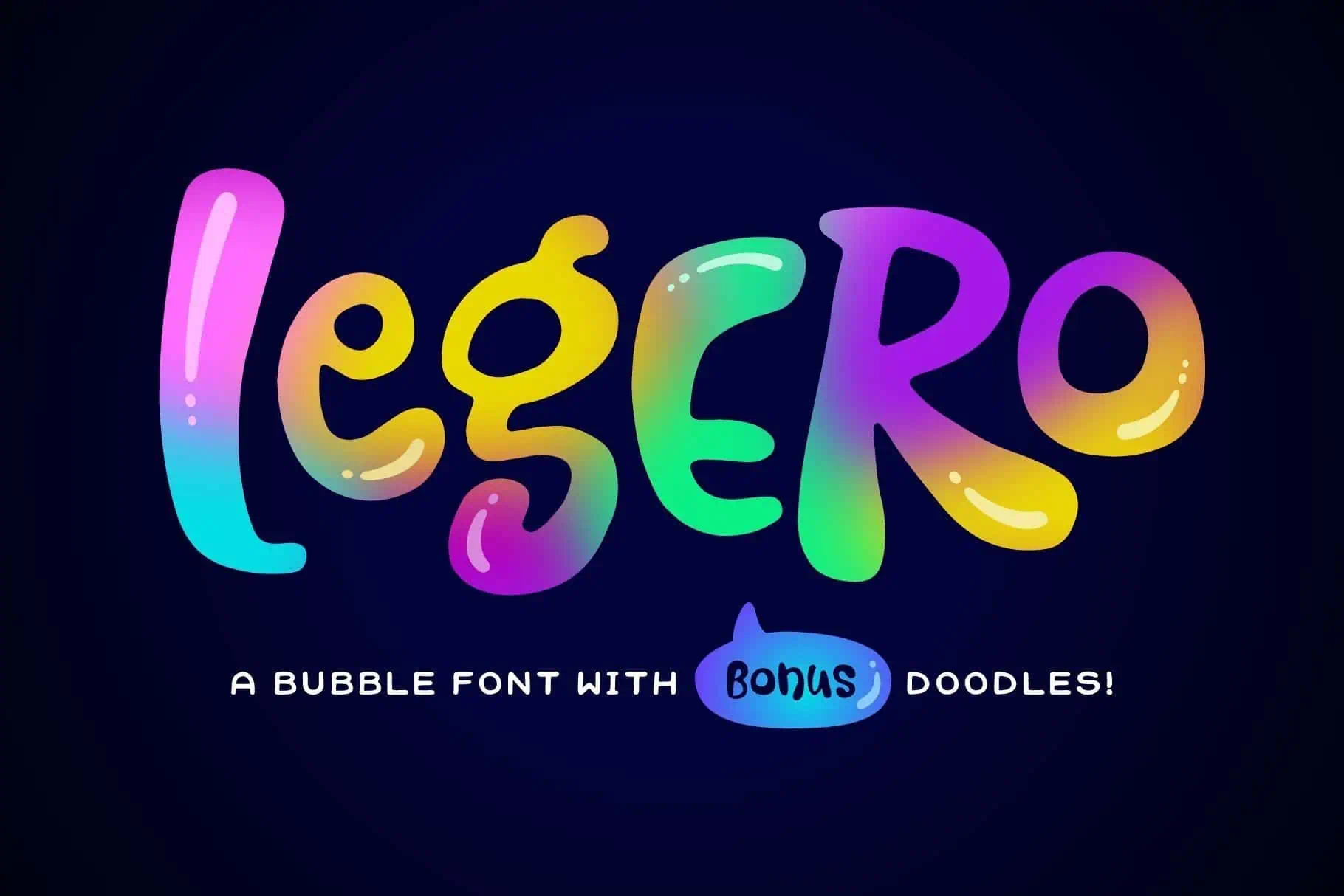 Legero font preview from Creative Fabrica