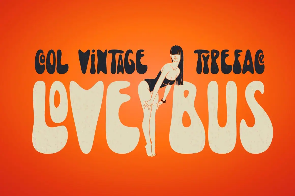 Lovebus font preview from Creative Fabrica