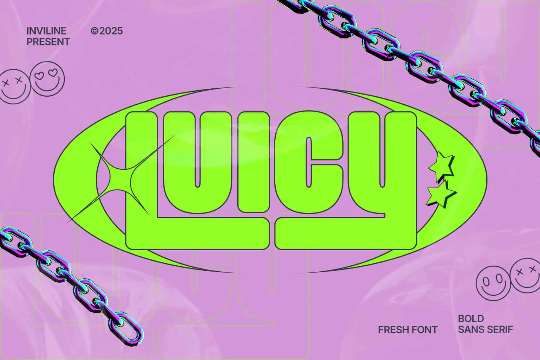 Luicy font preview from Creative Fabrica
