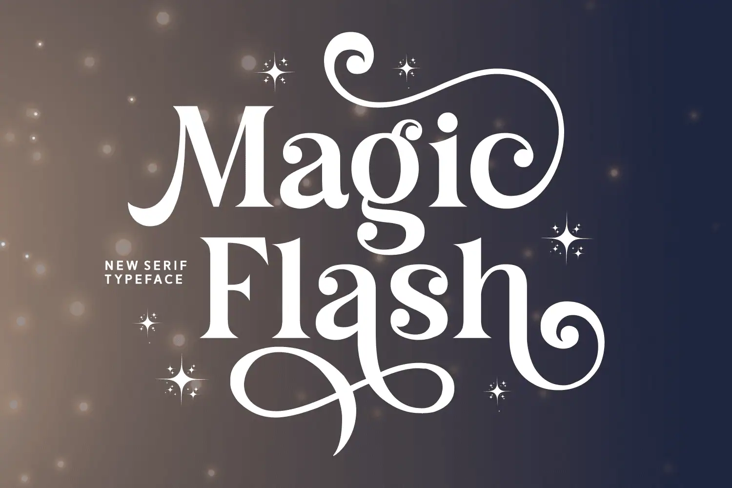 Magic Flash font preview from Creative Fabrica
