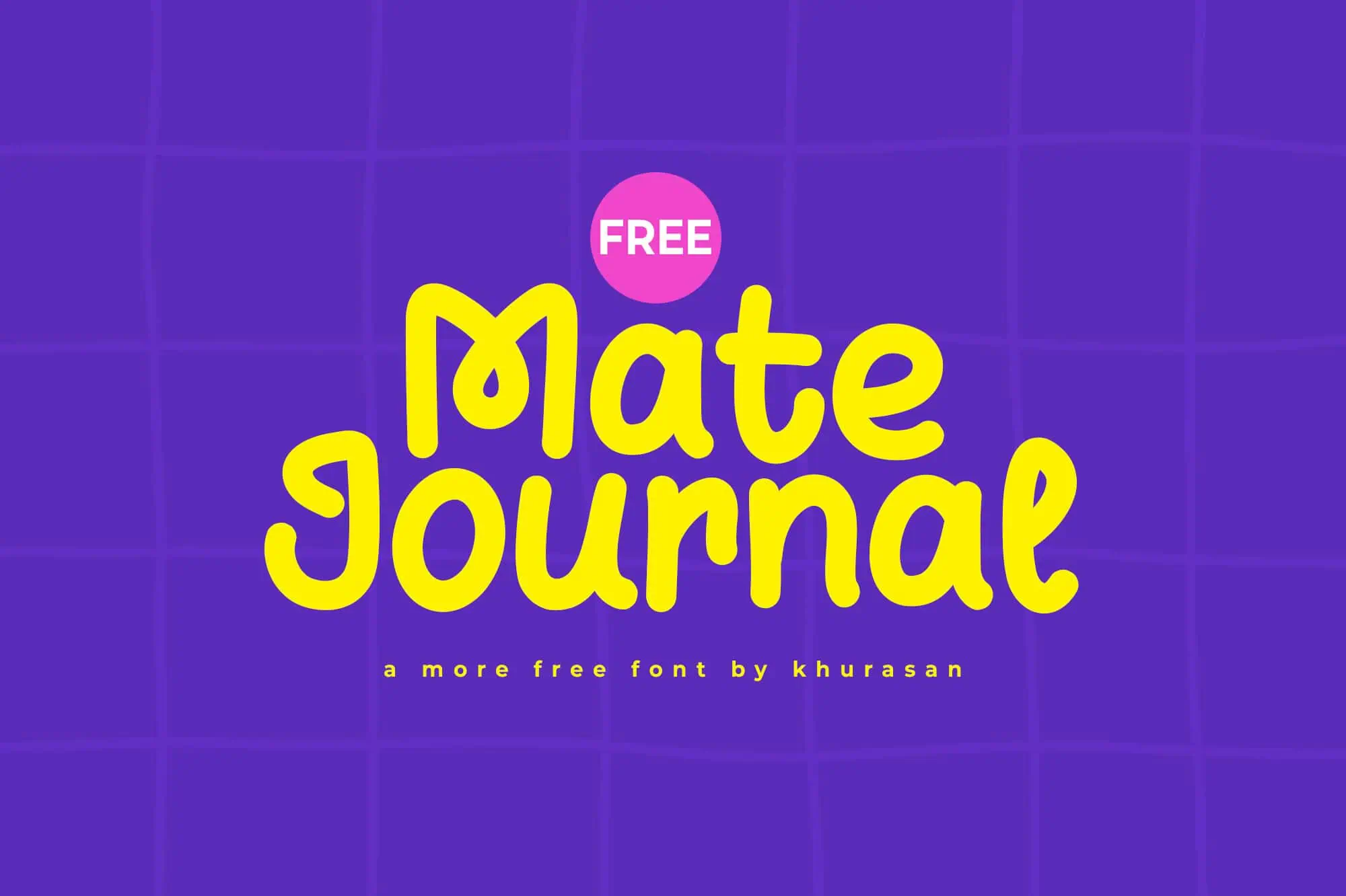 Mate Journal font preview from Creative Fabrica