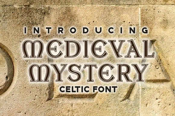Medieval Mystery font preview from Creative Fabrica