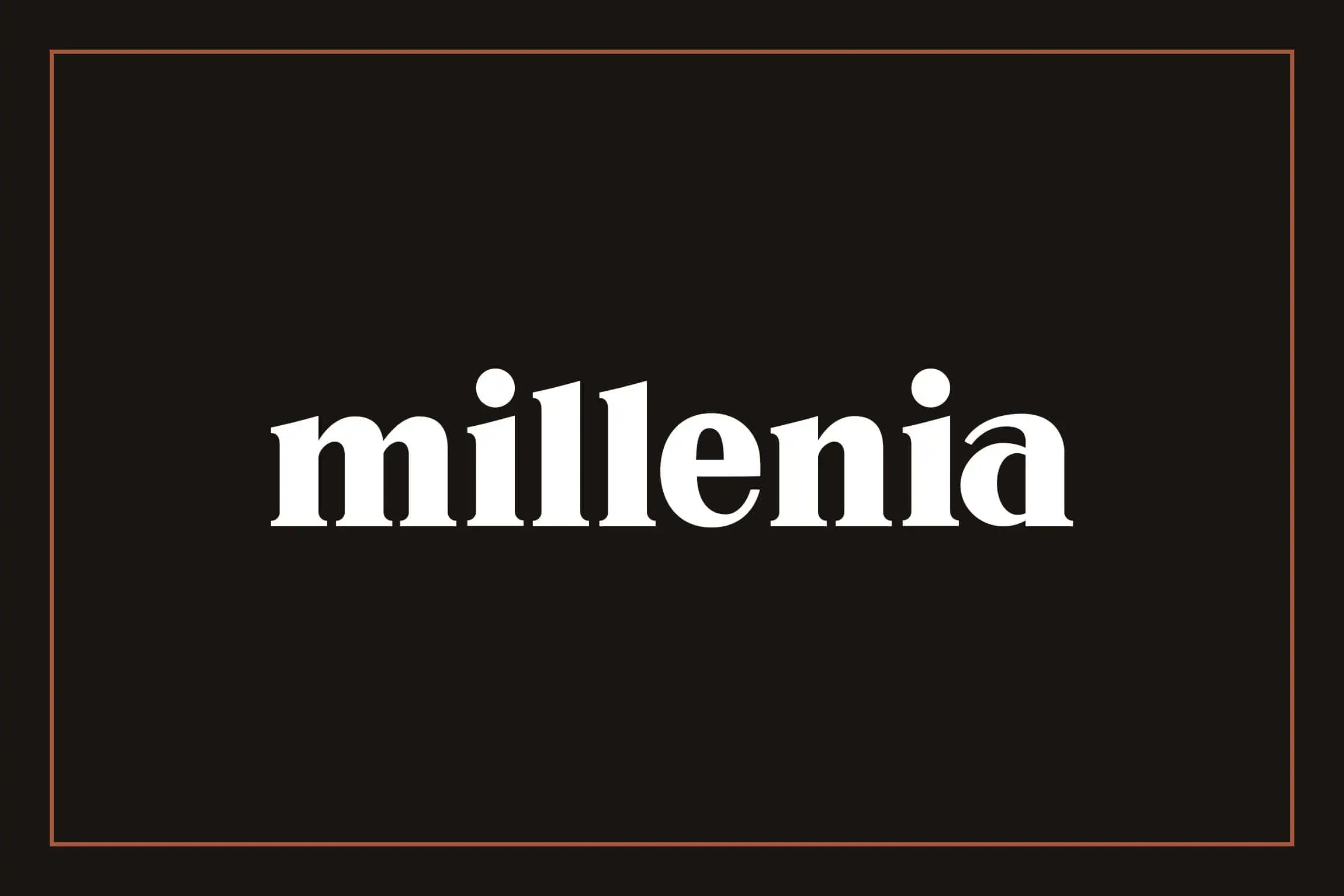 Millenia font preview from Creative Fabrica