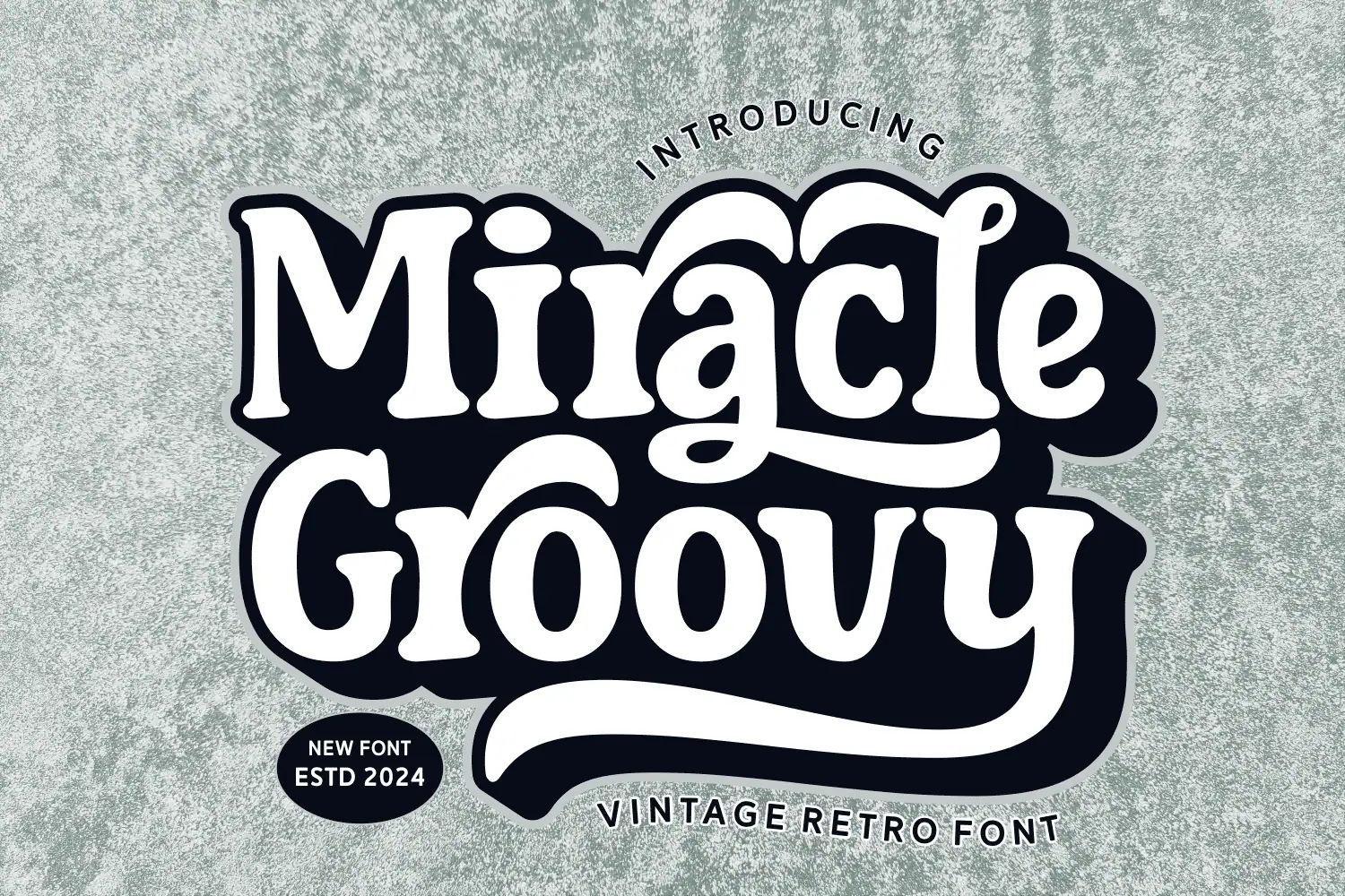 Miracle Groovy font preview from Creative Fabrica