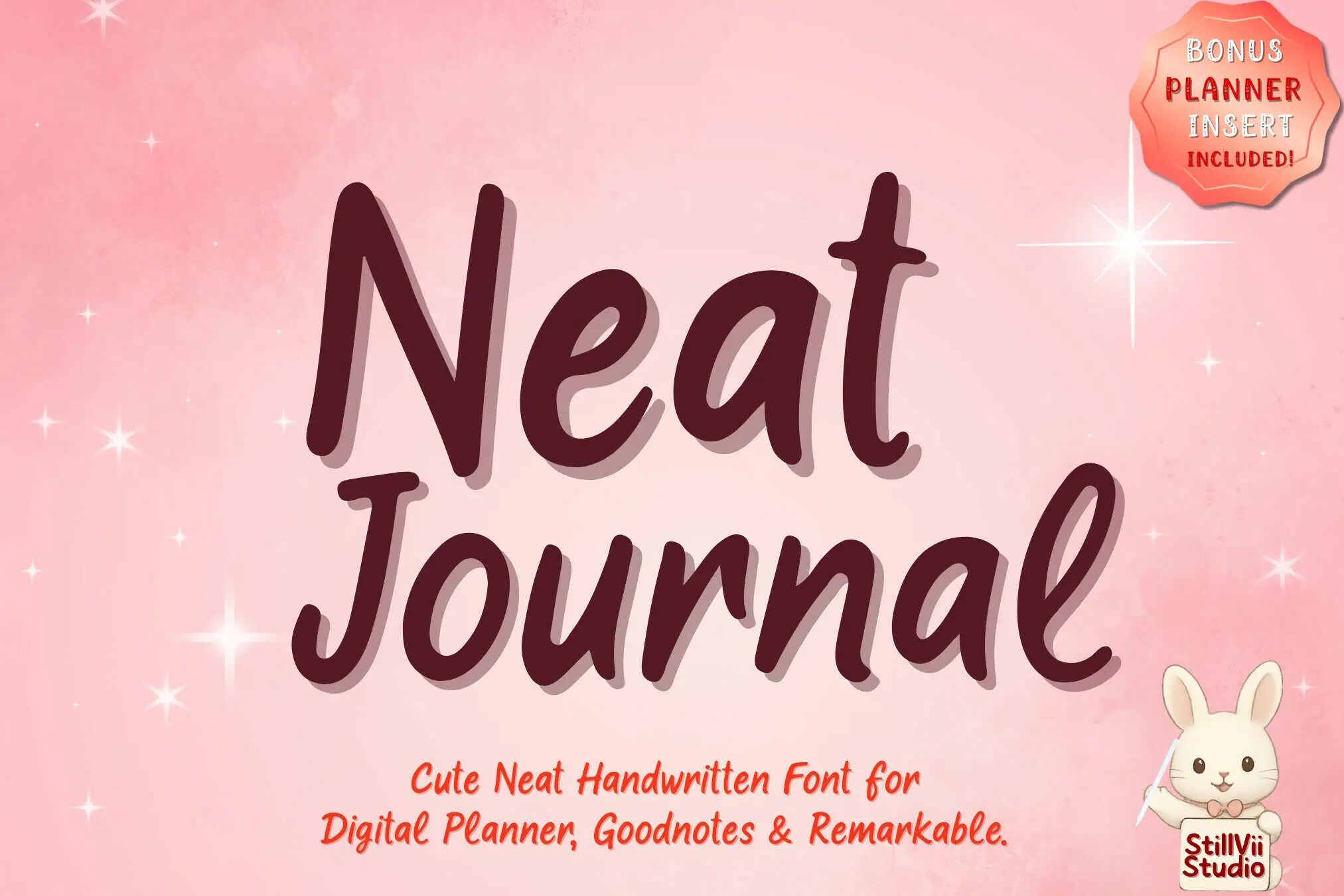Neat Journal font preview from Creative Fabrica