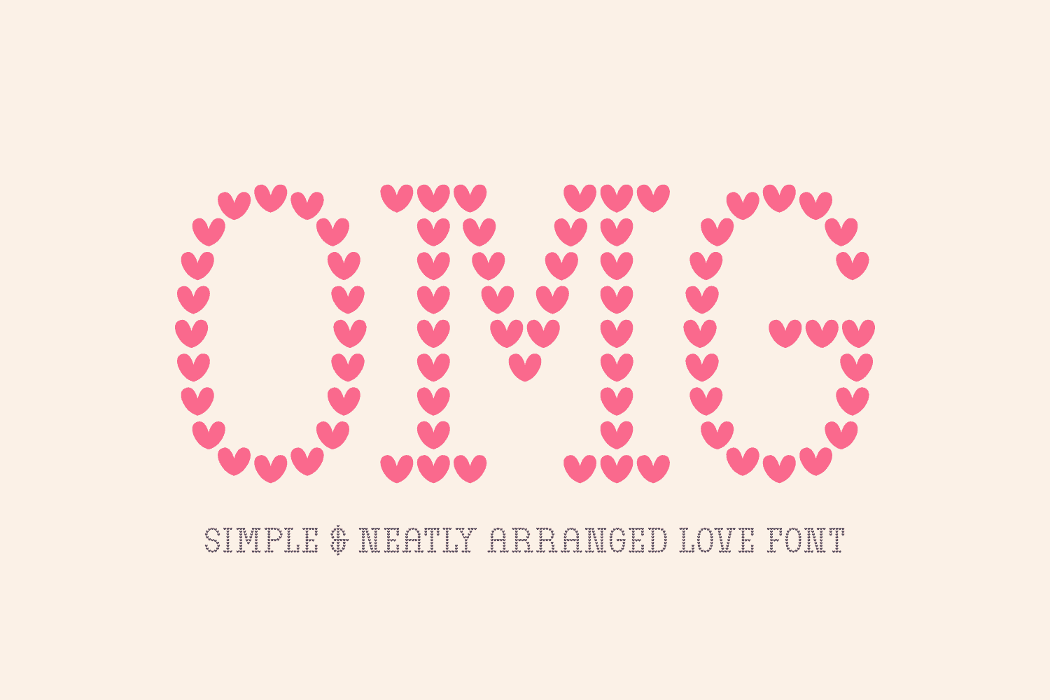 OMG font preview from Creative Fabrica
