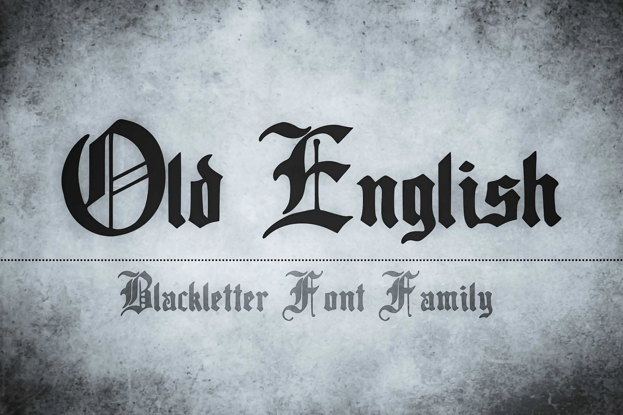Old English font preview from Creative Fabrica