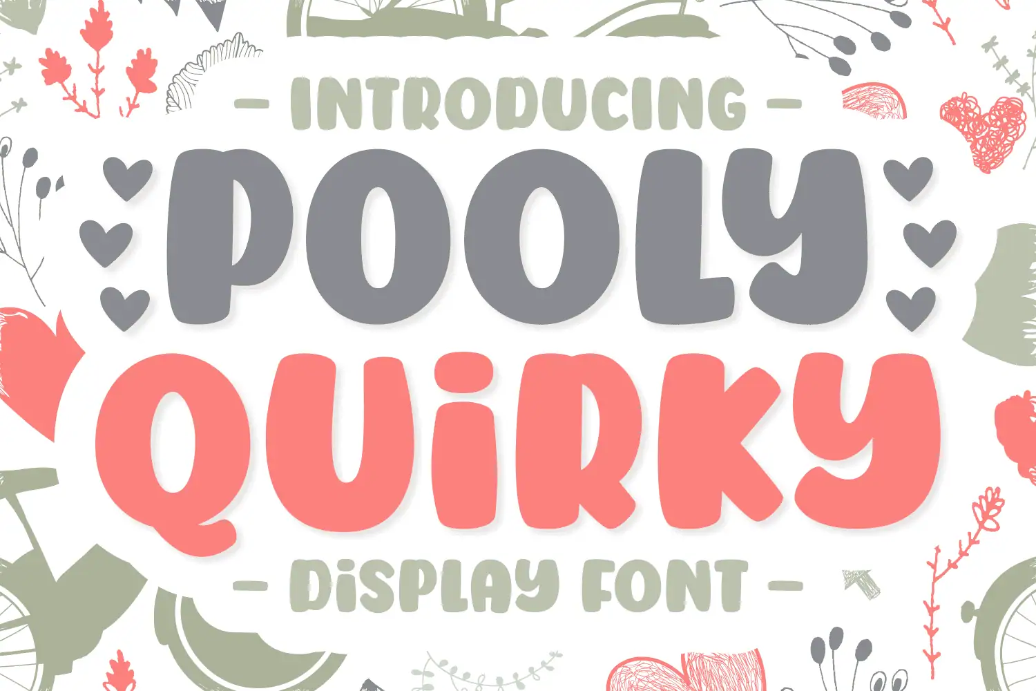 Pooly Quirky font preview from Creative Fabrica