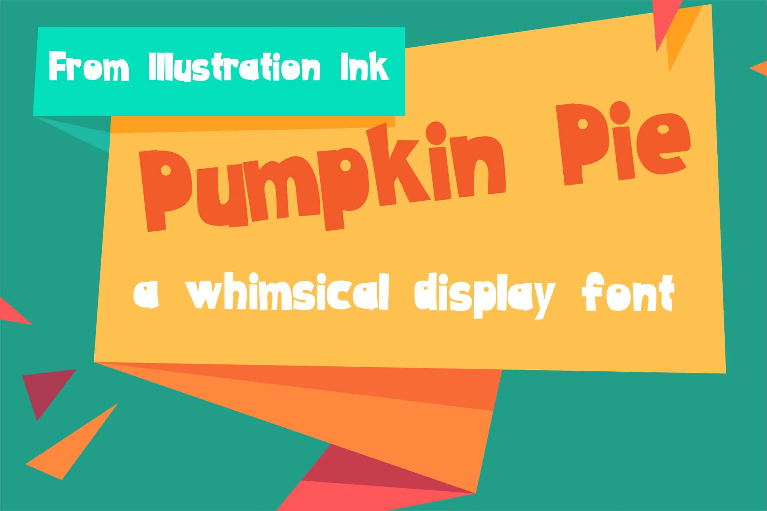 Pumpkin Pie font preview from Creative Fabrica