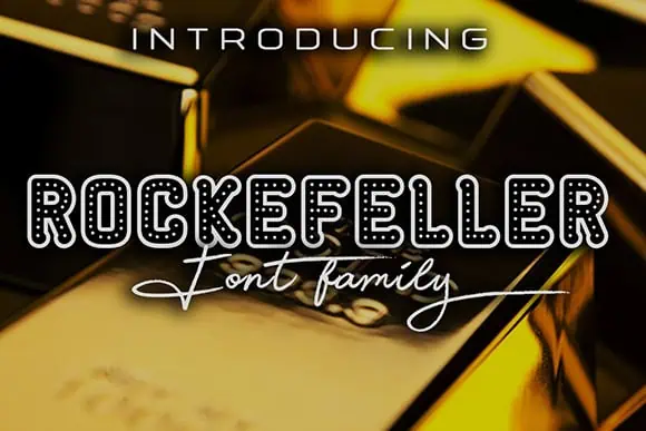 Rockefeller font preview from Creative Fabrica